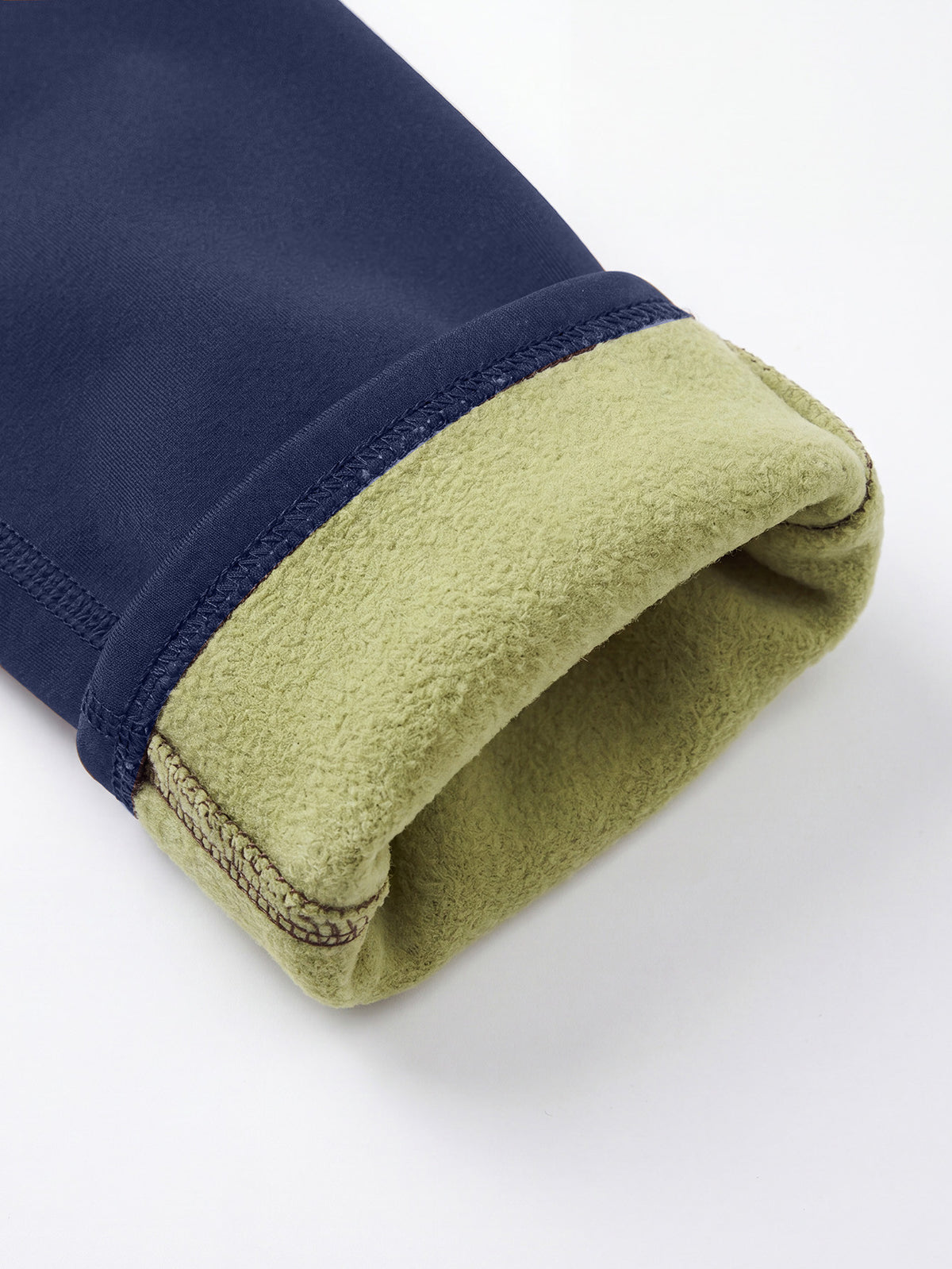 Fleece Lined Tummy Control Leggings - Navy