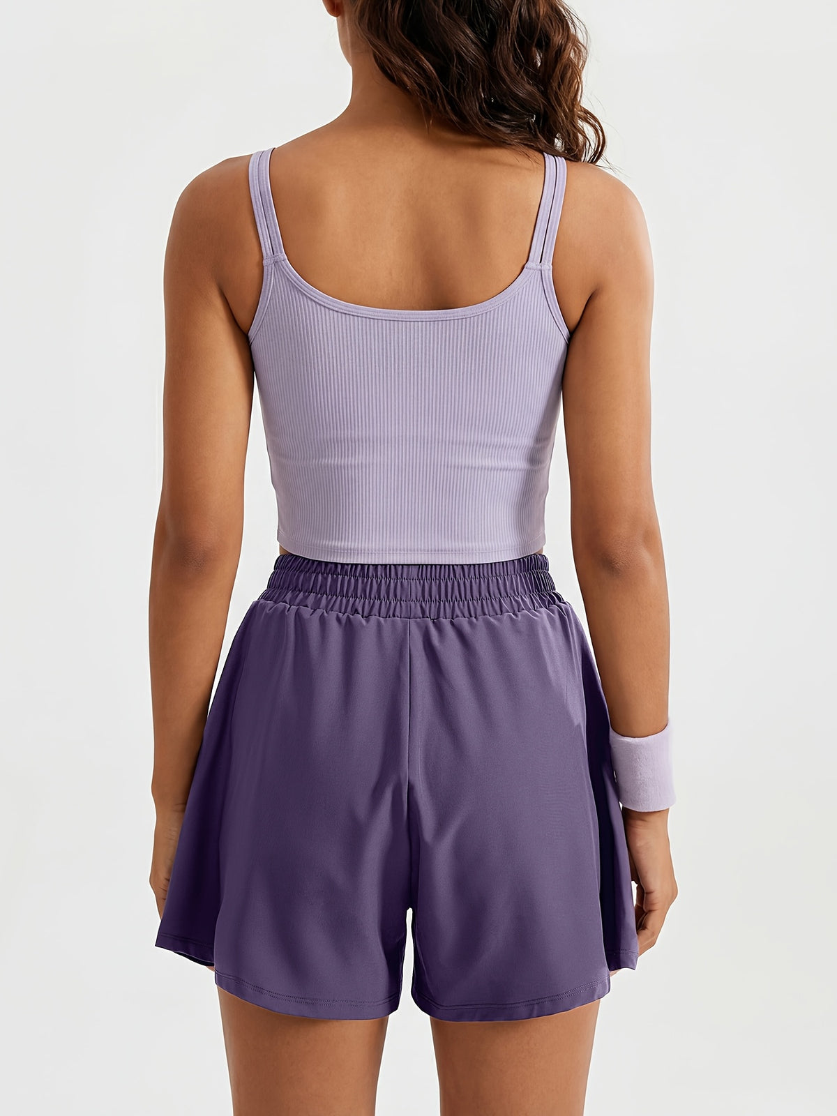 Loose Pocket Running Shorts - Purple