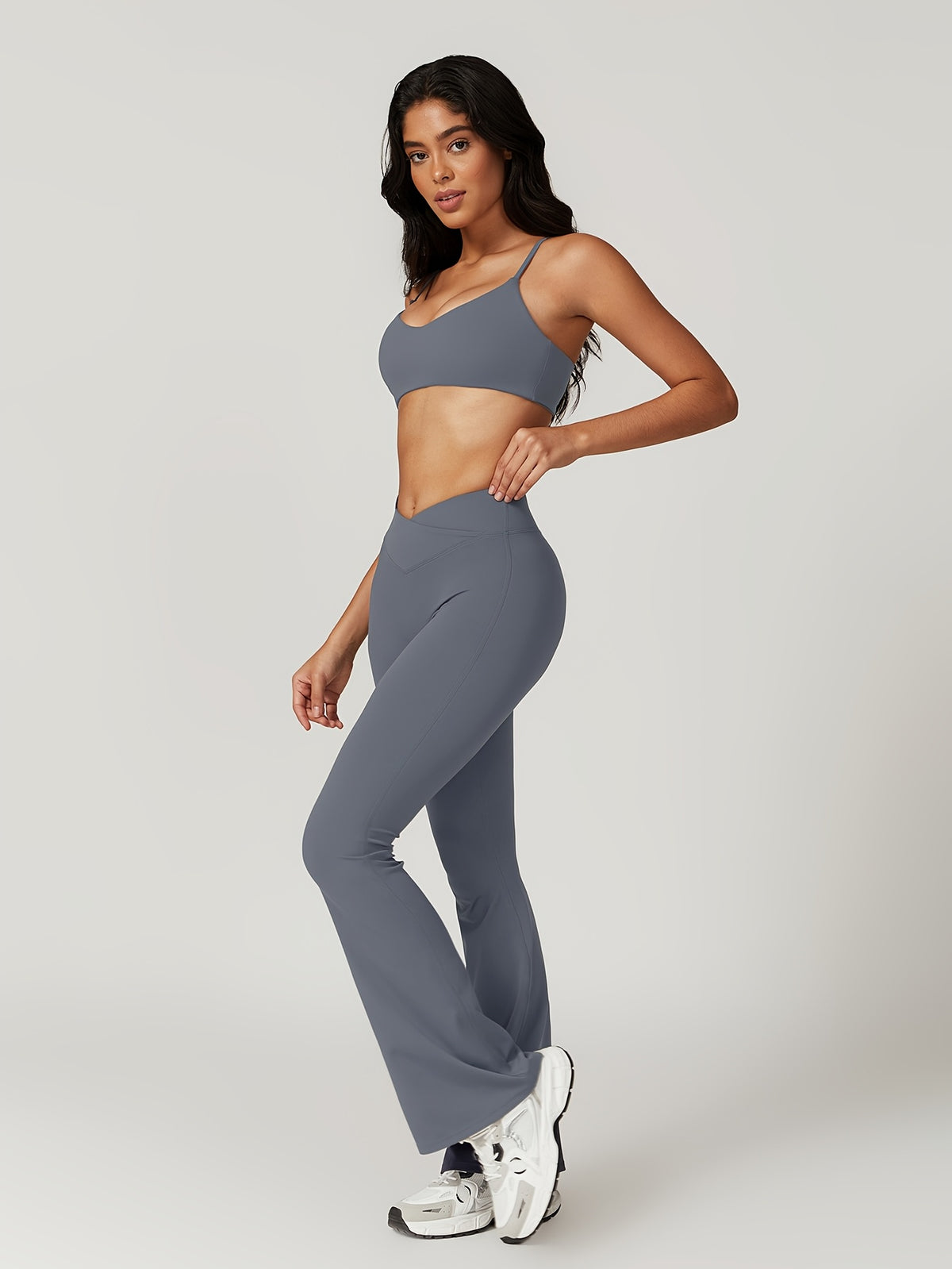 Cropped Cami & Pants Set - Navy