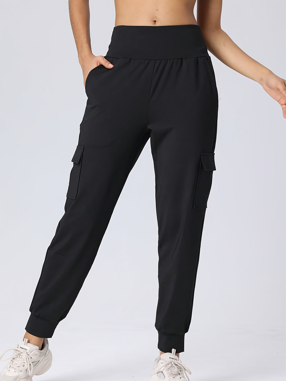 2 Pack Cargo Joggers With 4 Pockets - Black