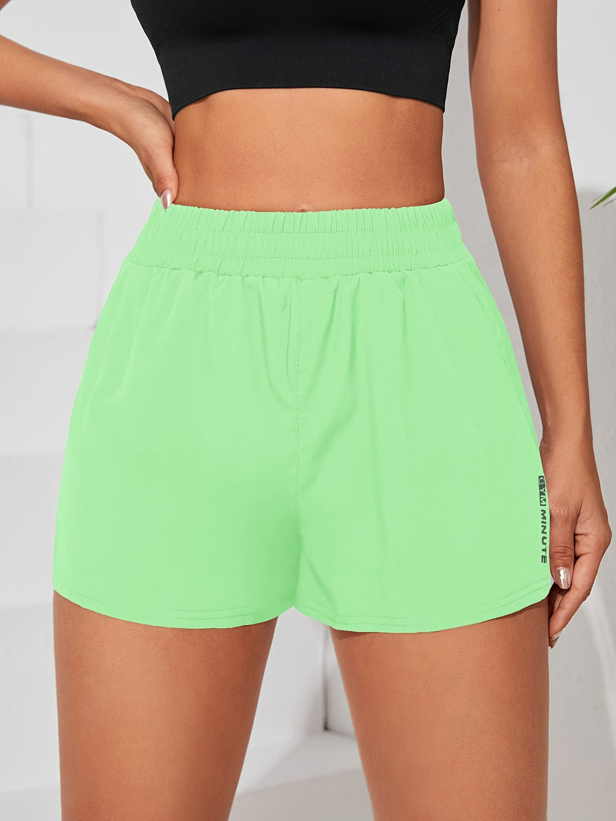 Casual Sporty Shorts - Light Green
