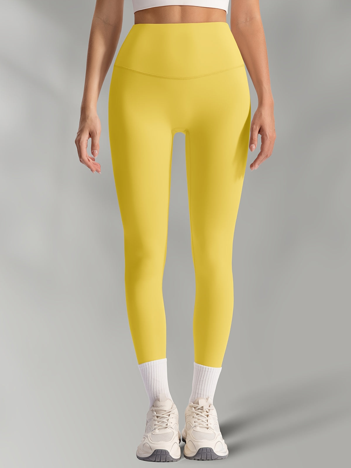 Buttery Soft High Waist Leggings - Yellow
