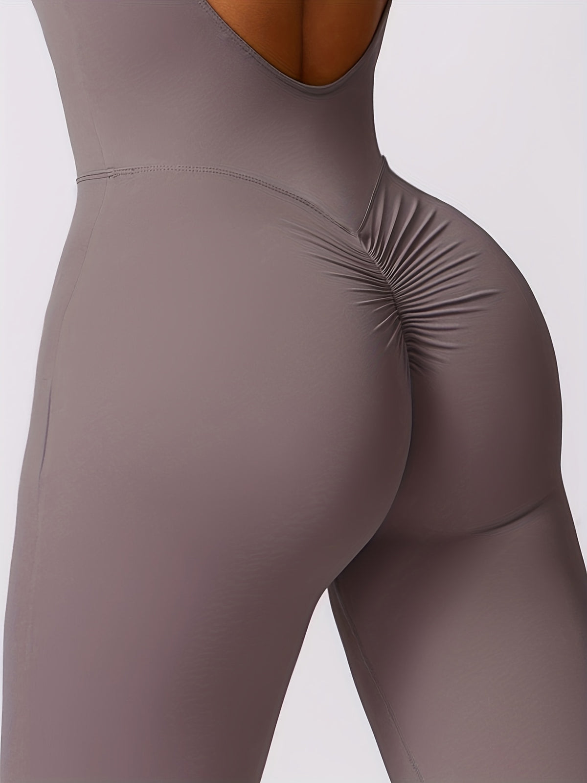 Sleeveless Yoga Bodysuit - Space Grey