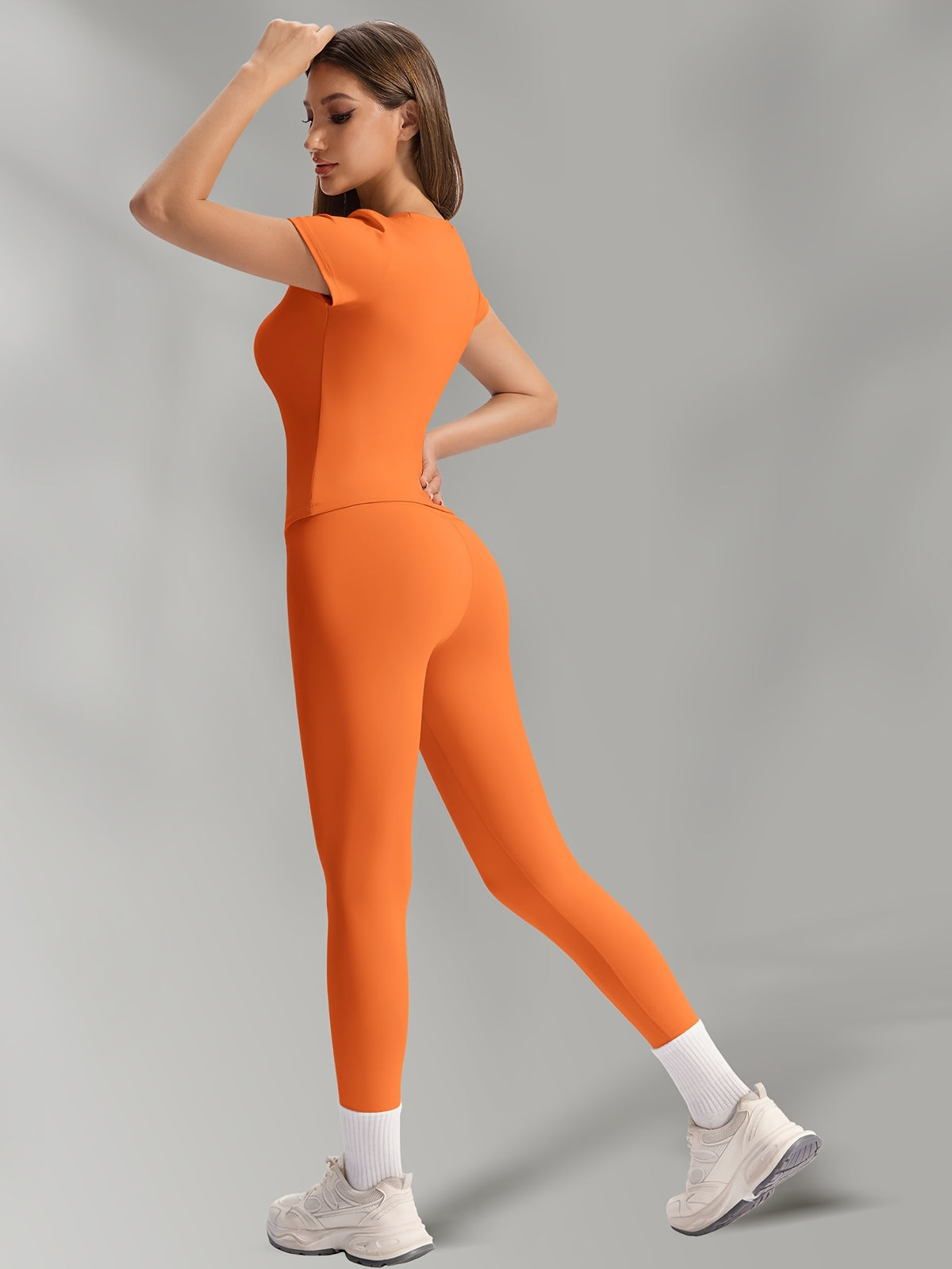 Buttery Soft High Waist Leggings - Orange