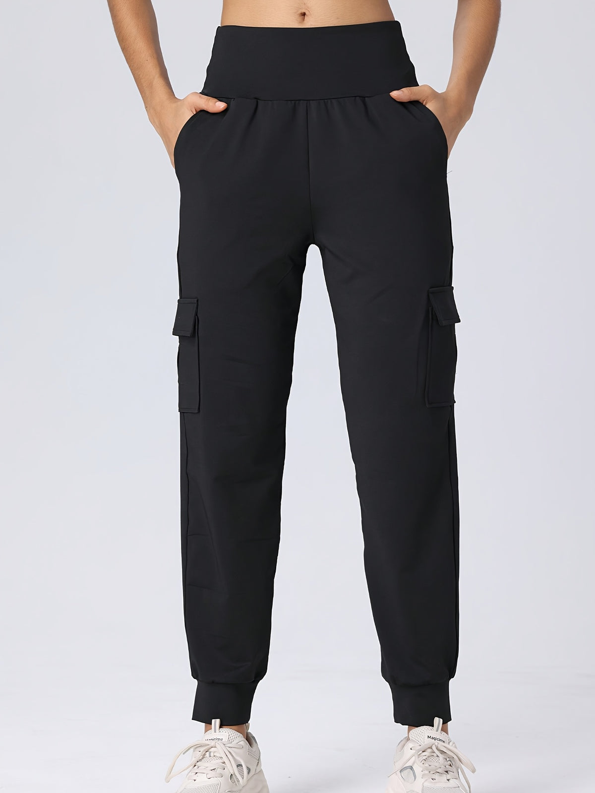 2 Pack Cargo Joggers With 4 Pockets - Black