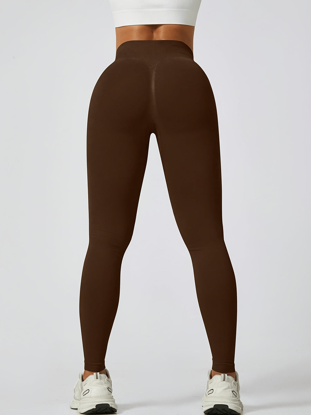 Seamless Scrunch Lifting Leggings - Coffee