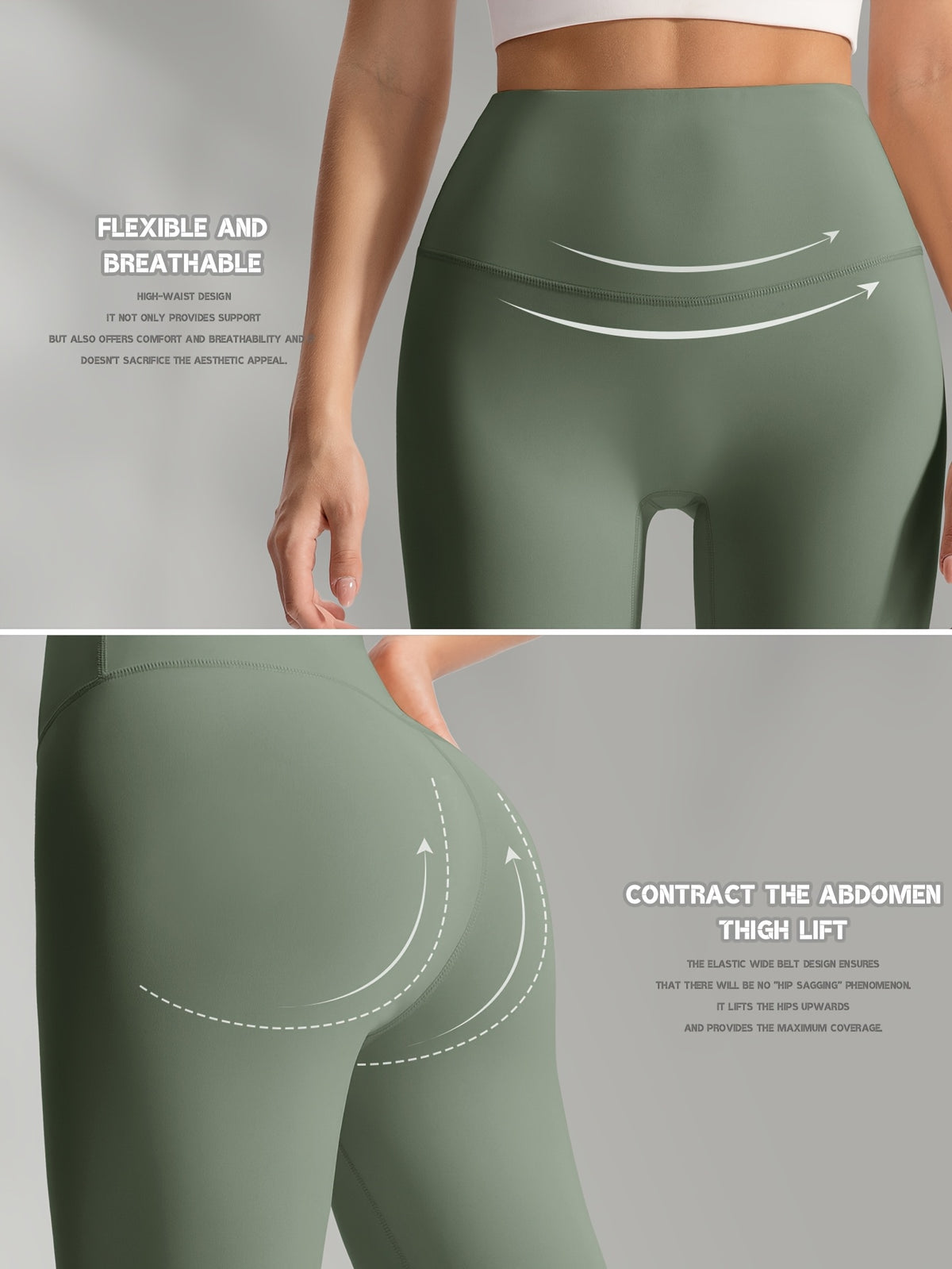 Buttery Soft High Waist Leggings - Sage Green
