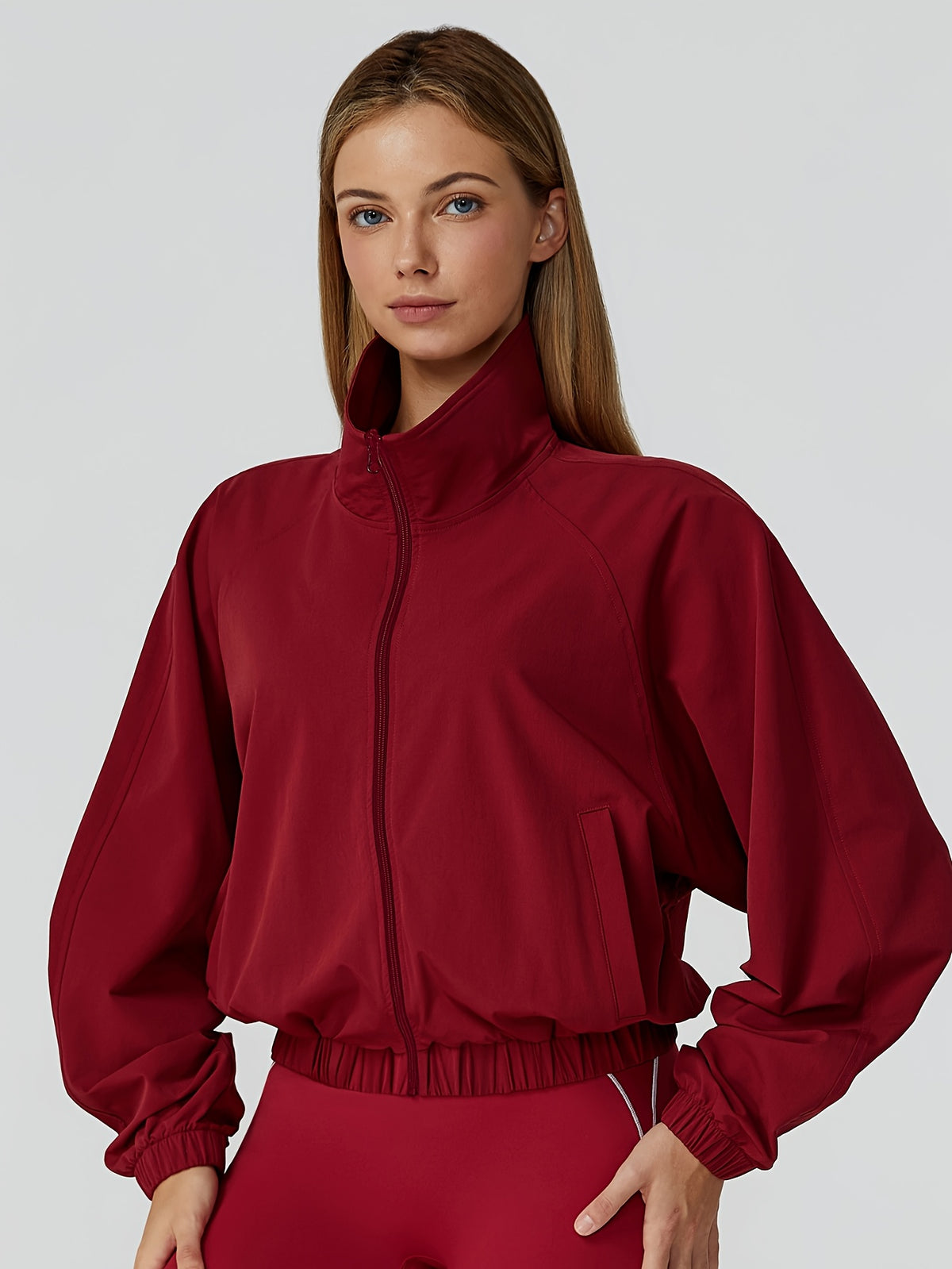 Relaxed Fit Jacket - Brick Red