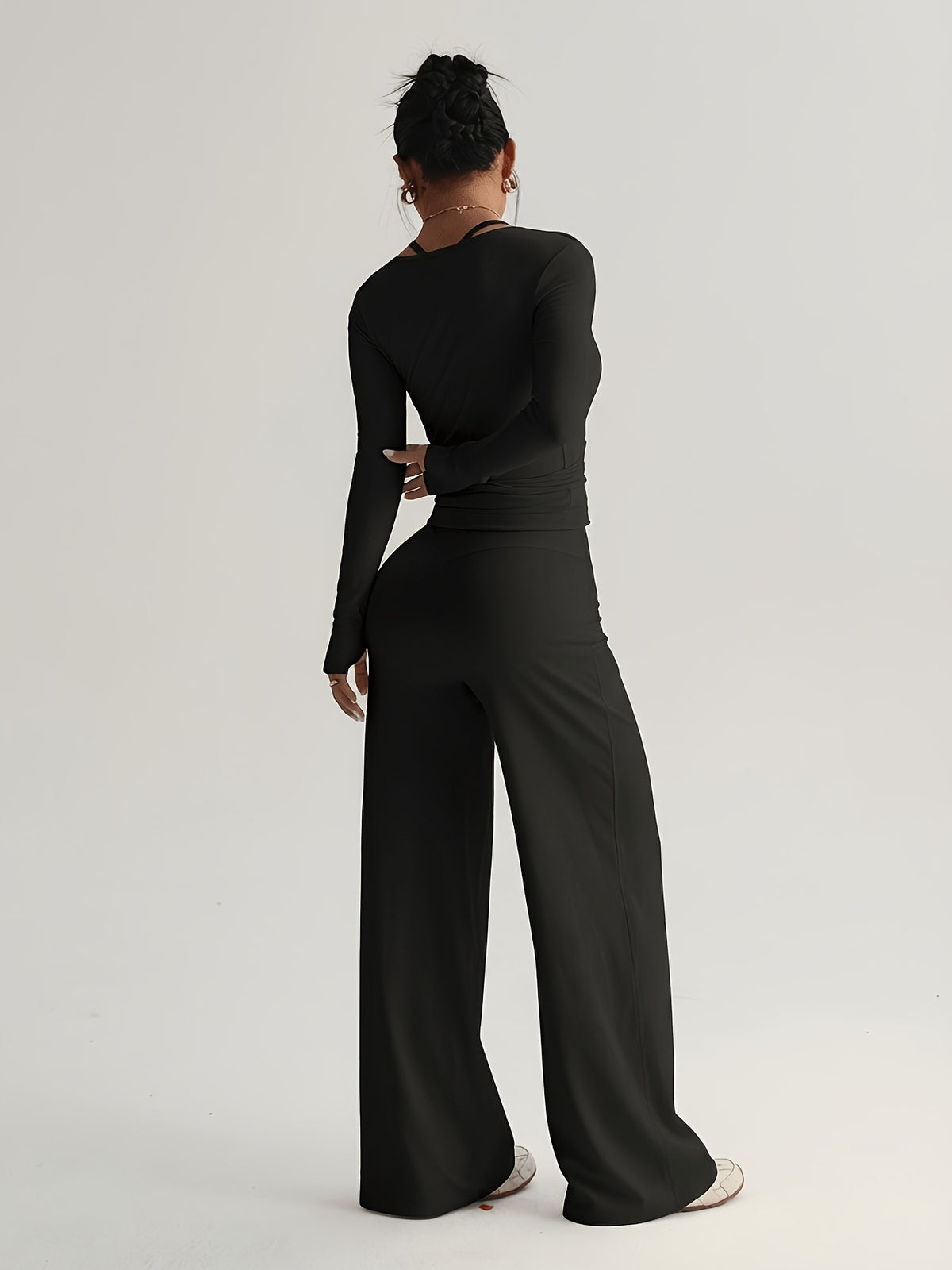 Long Sleeve Fitted Top & Leggings Set