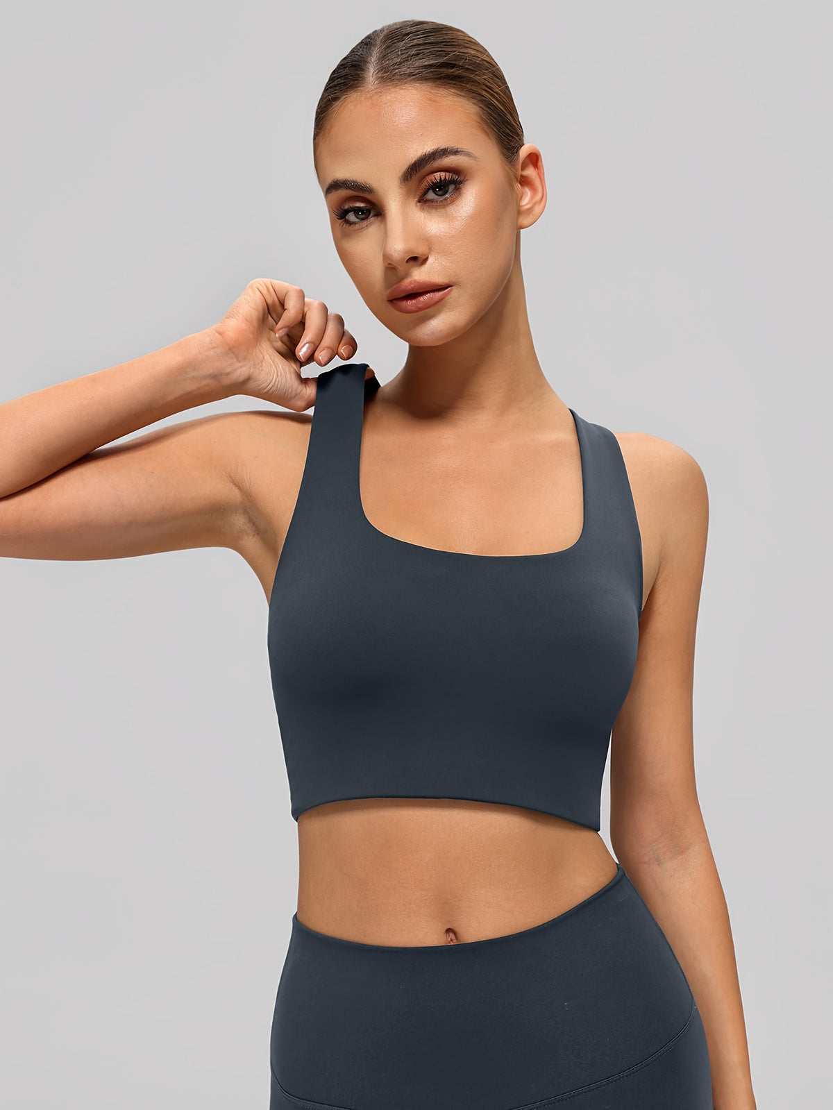 Sports Bra Base Layer Vest - Sea Blue