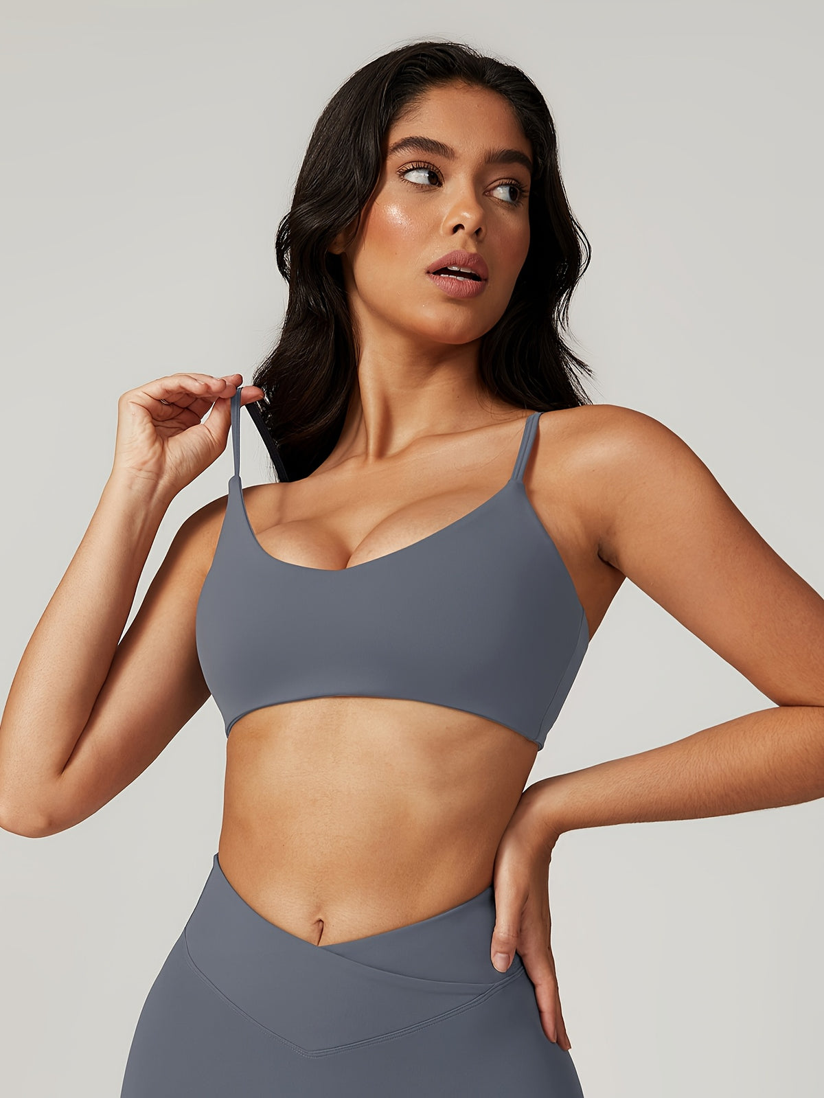 Cropped Cami & Pants Set - Navy