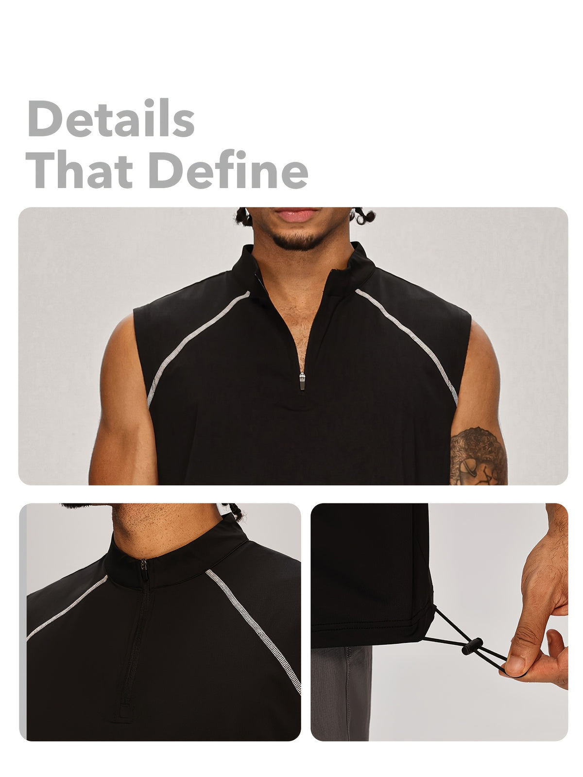 Men's Half Zip Training Vest