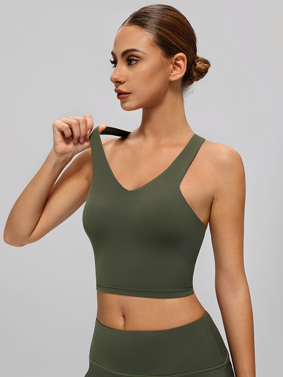 Camisole Sports Tank - Olive