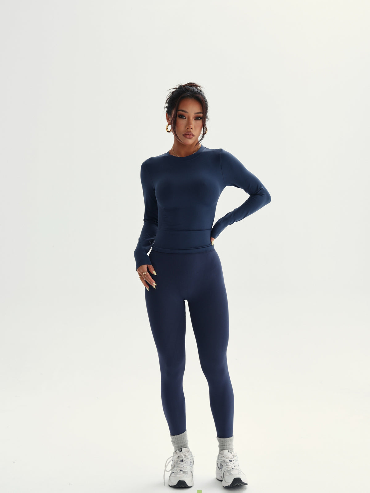 Long Sleeve Crop Top & Leggings Set