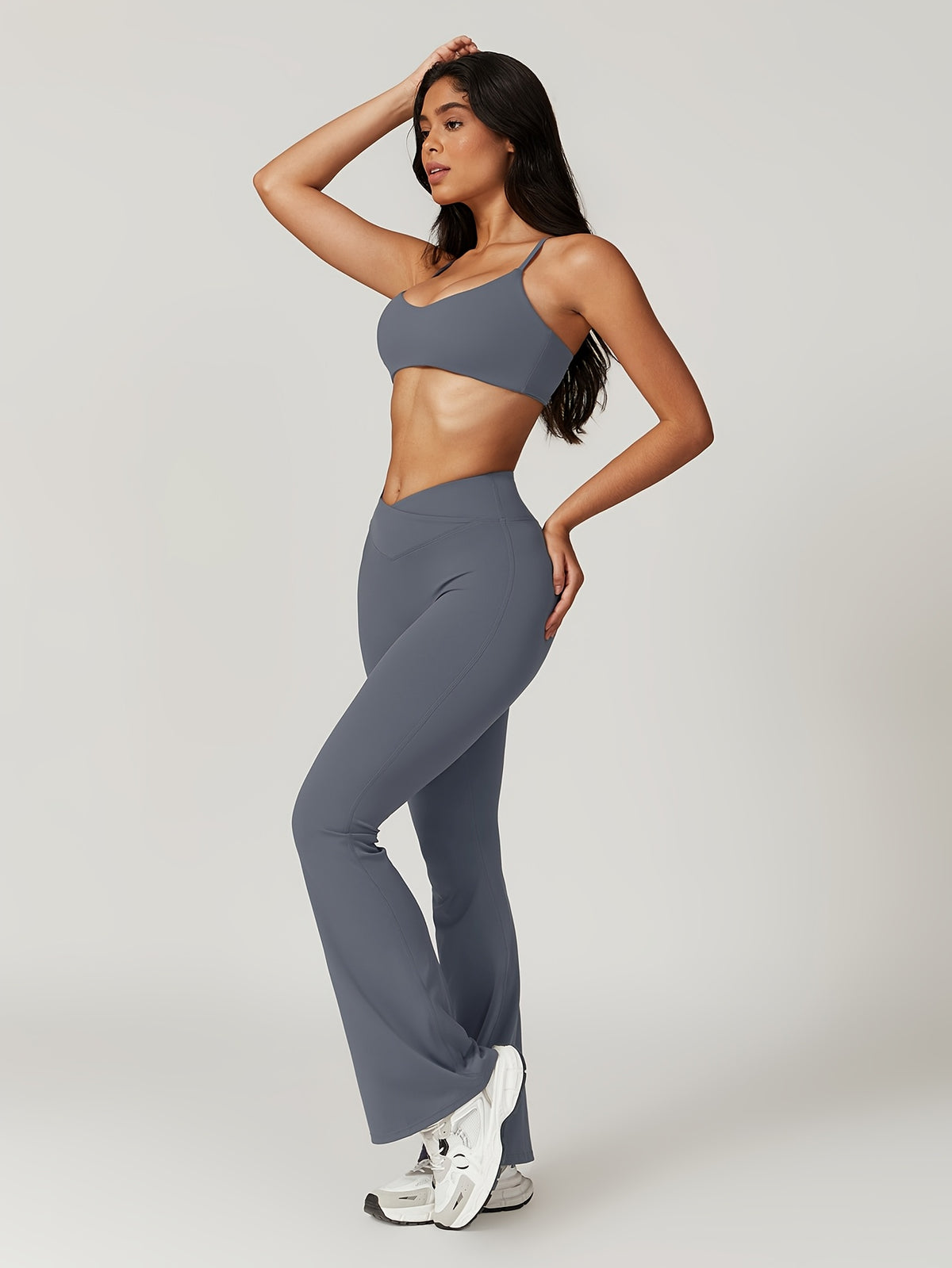 Cropped Cami & Pants Set - Navy