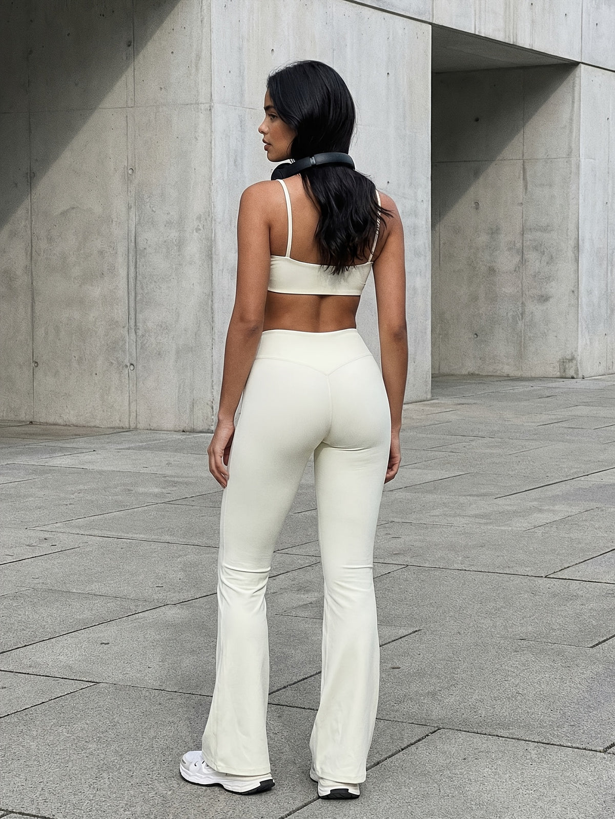 Cropped Cami & Pants Set - Milky