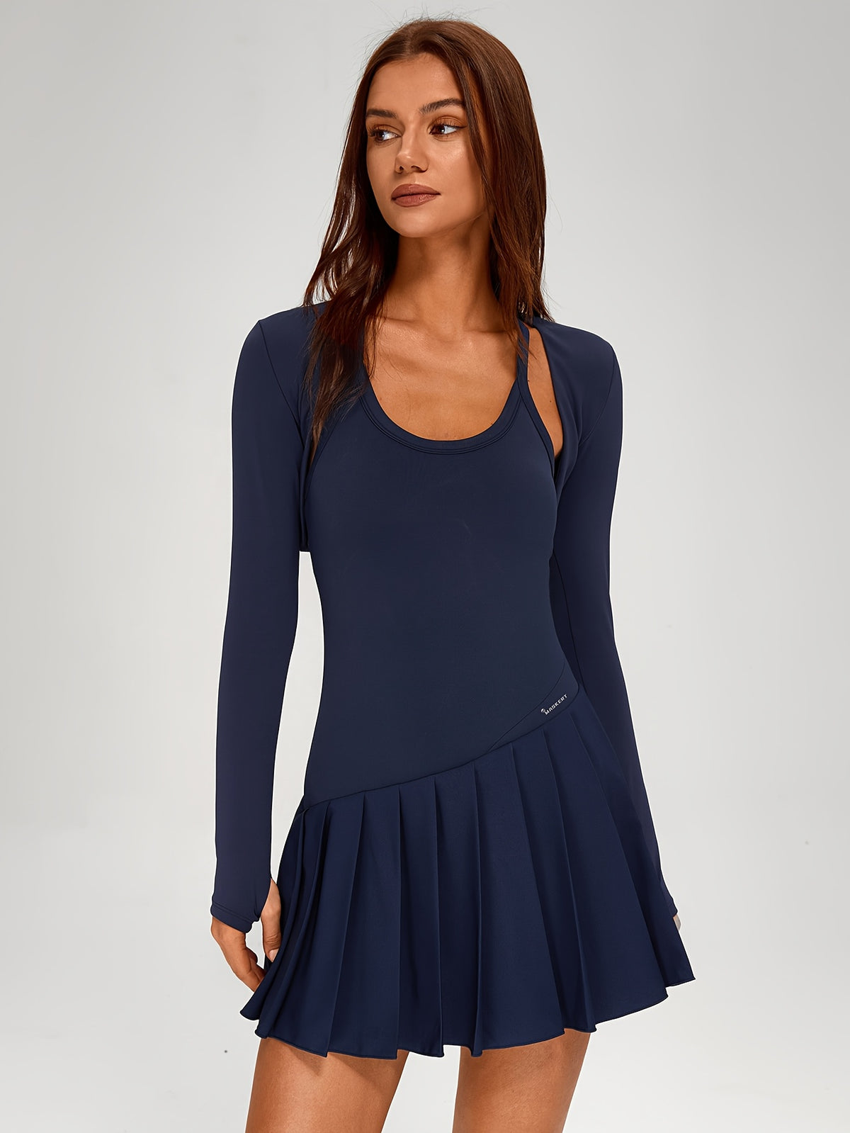 Strappy Dress & Jacket Set - Navy