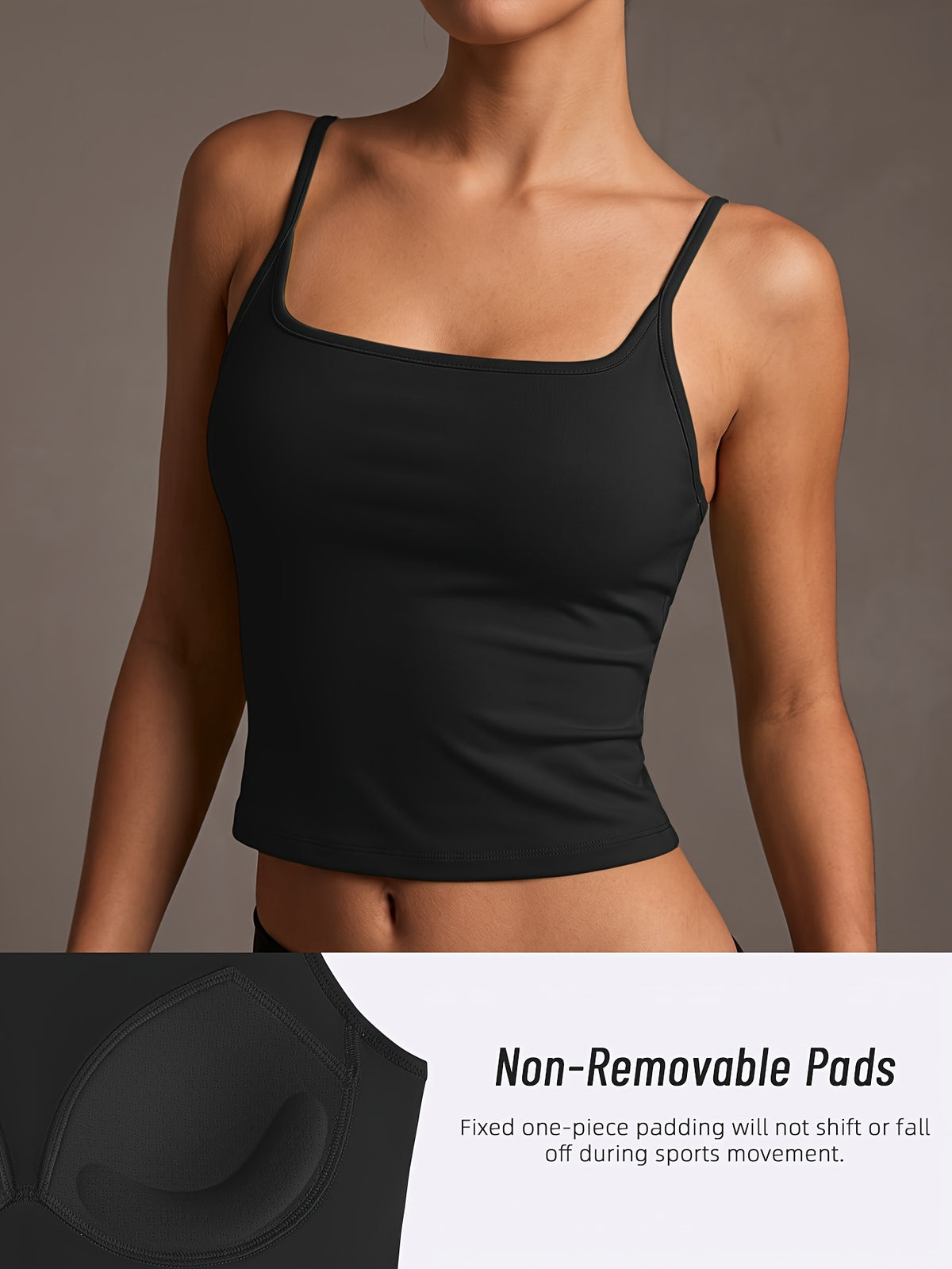 Cross Back Festival Yoga Vest - Black