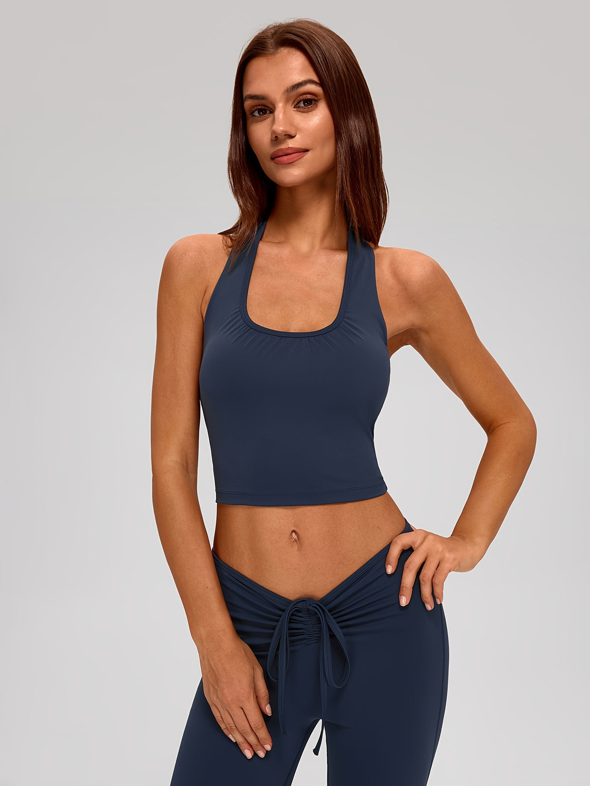Halter Crop & Tie Waist Flare Set