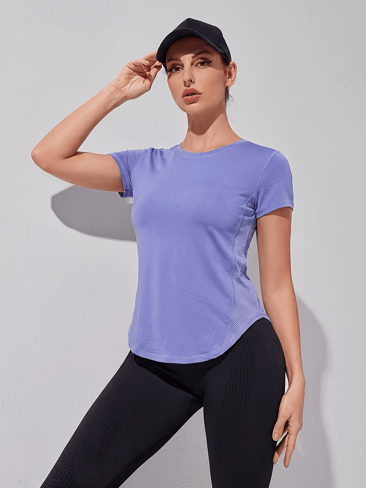Quick Dry Running Tee - Dark Violet