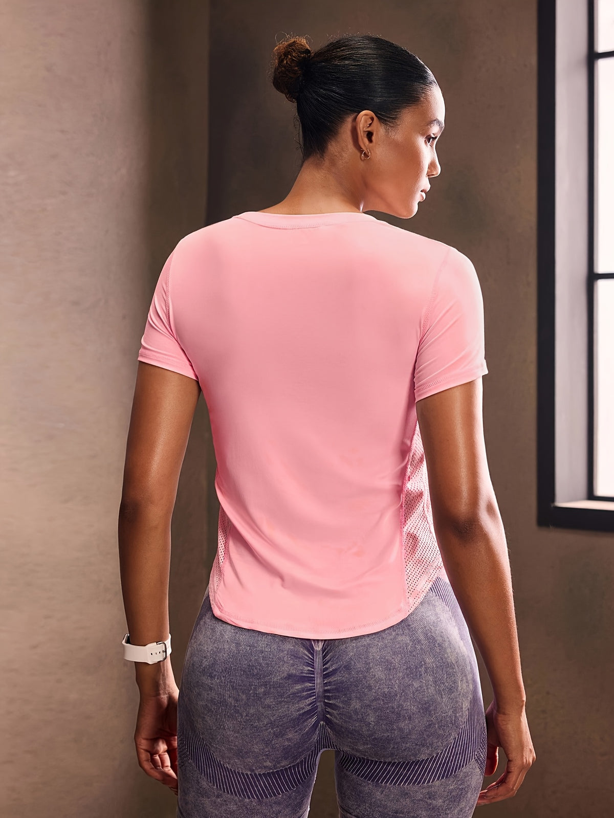 Quick Dry Running Tee - Light Pink