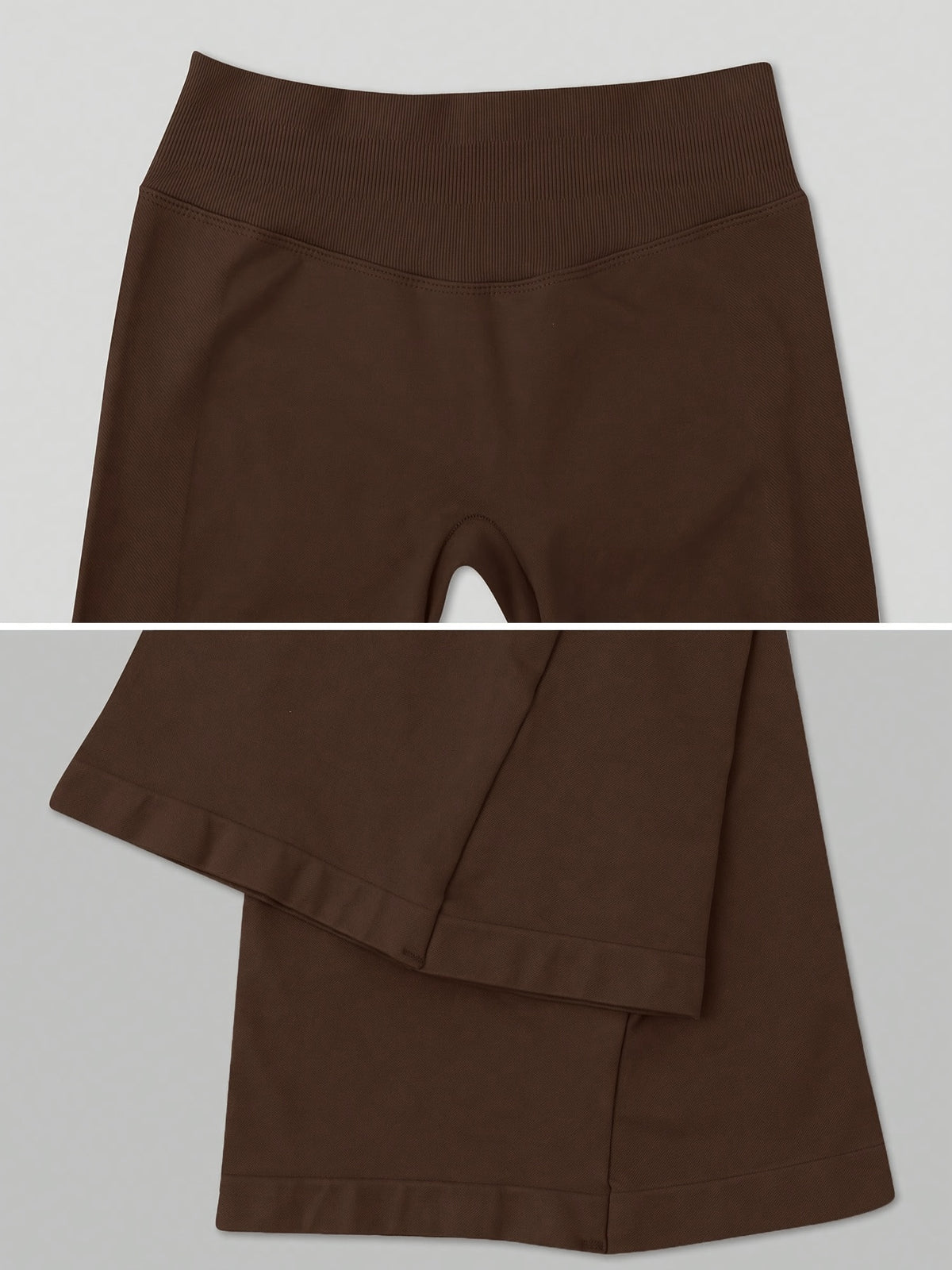 High Waist Lifting Flare Leggings - Mocha Brown