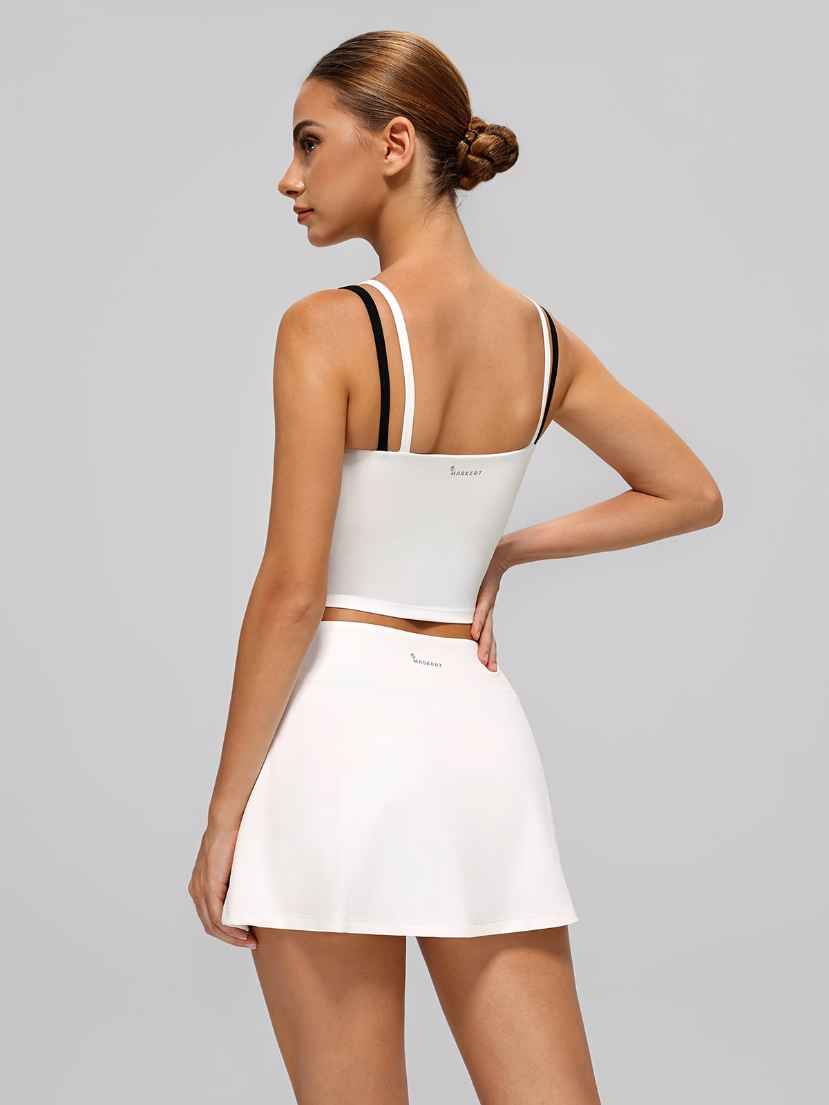 Strappy Vest Two-Piece Set - White