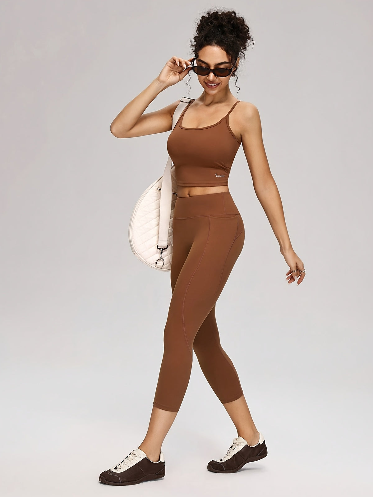 Lightweight Cami & Pants Set - Light Brown