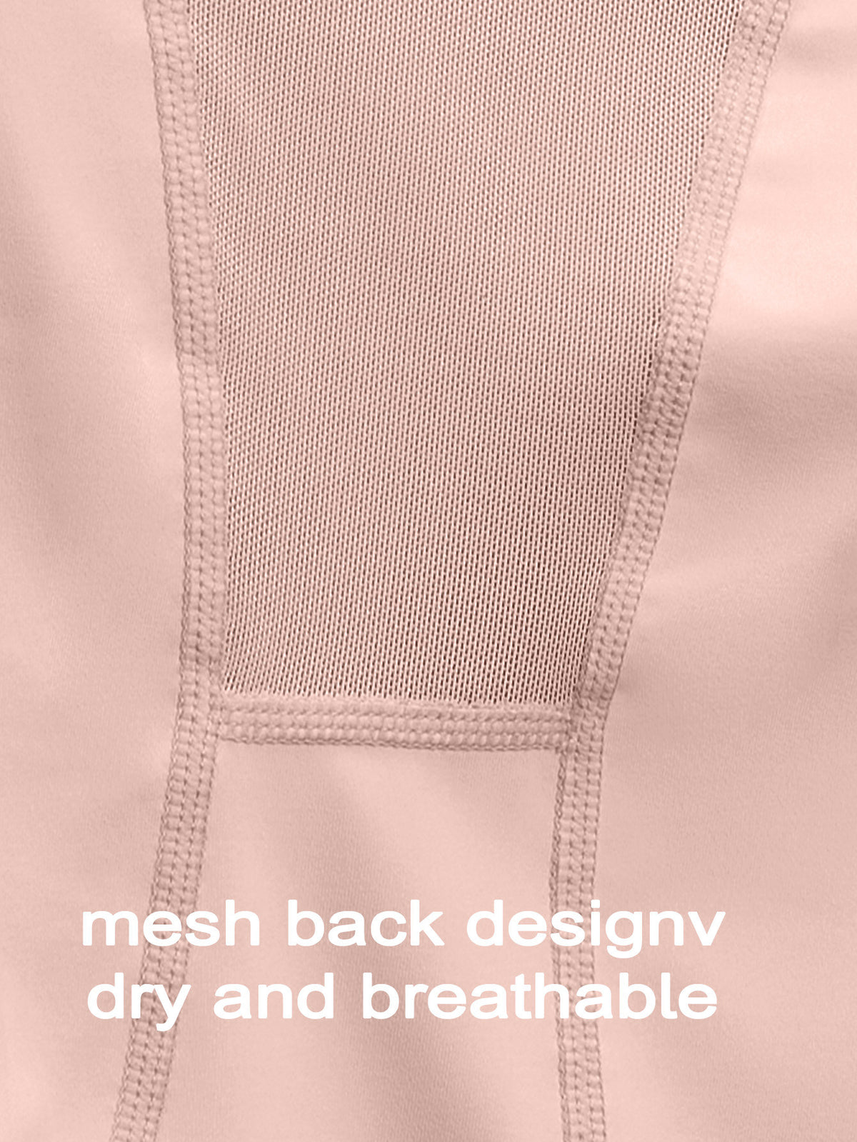 Mesh Back Panel Long Sleeve Top - Pink