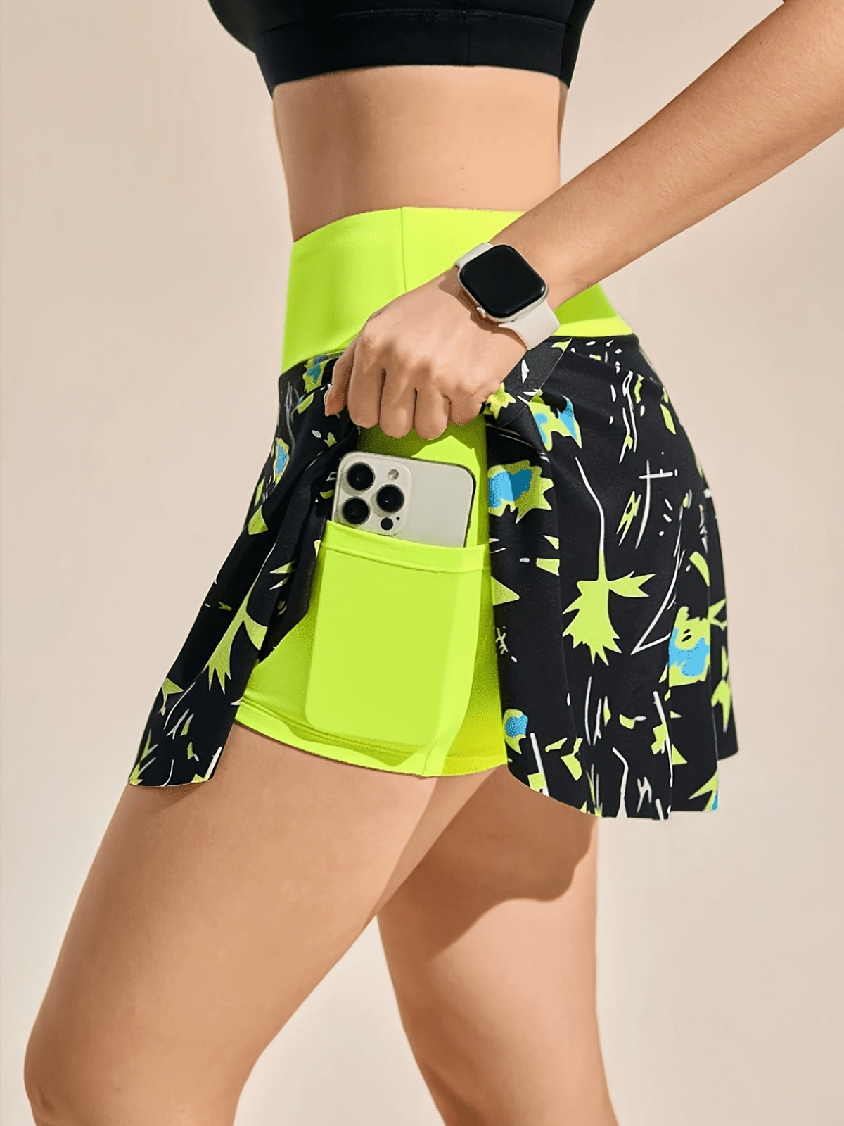 Print Pocket Tennis Skort - Print