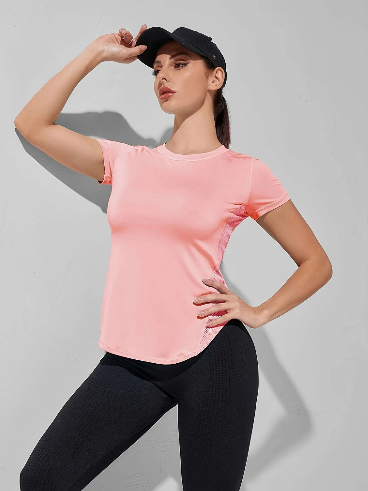 Quick Dry Running Tee - Pink Red