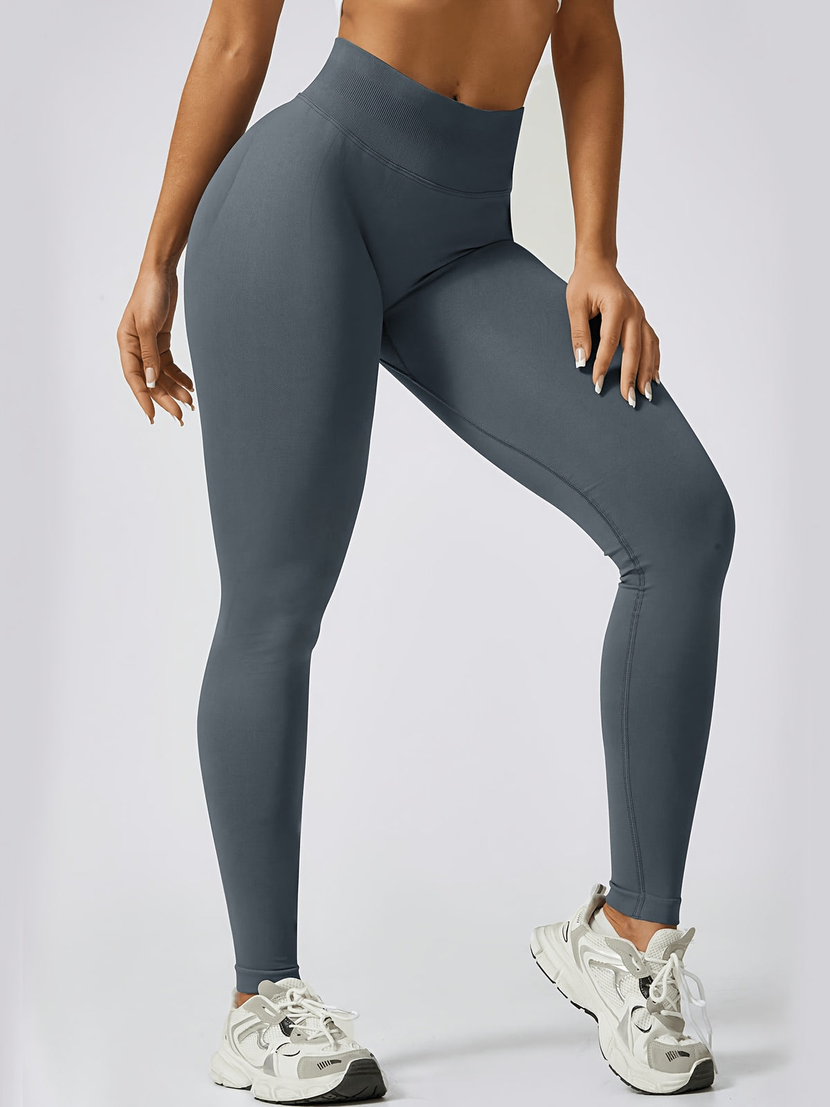 Seamless Scrunch Lifting Leggings - Grey