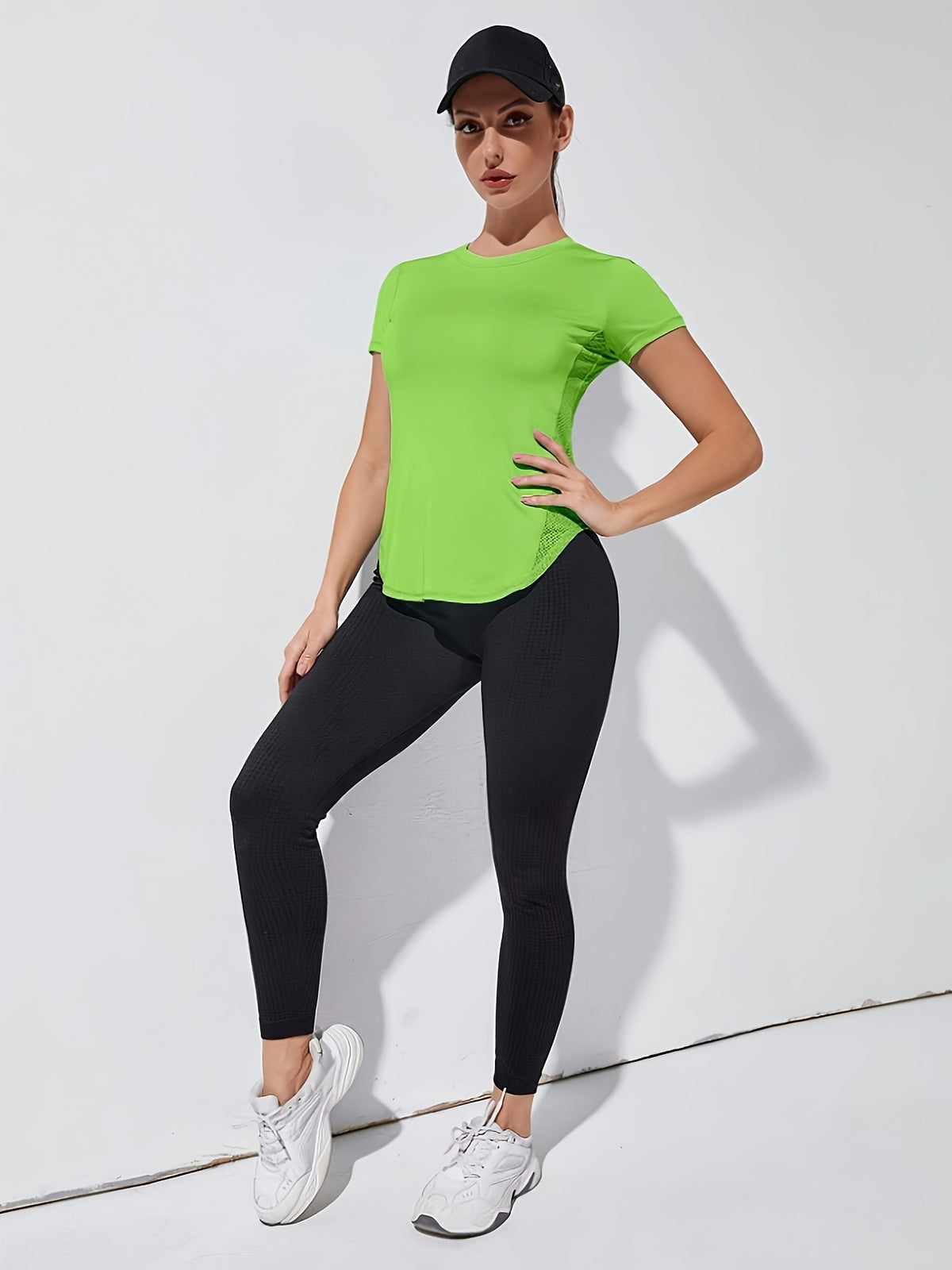 Quick Dry Running Tee - Yellow Green