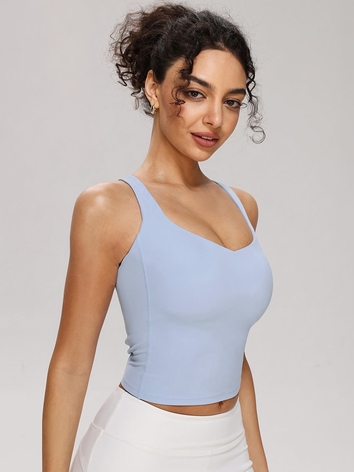 Versatile Sports Tank - Light Steel Blue