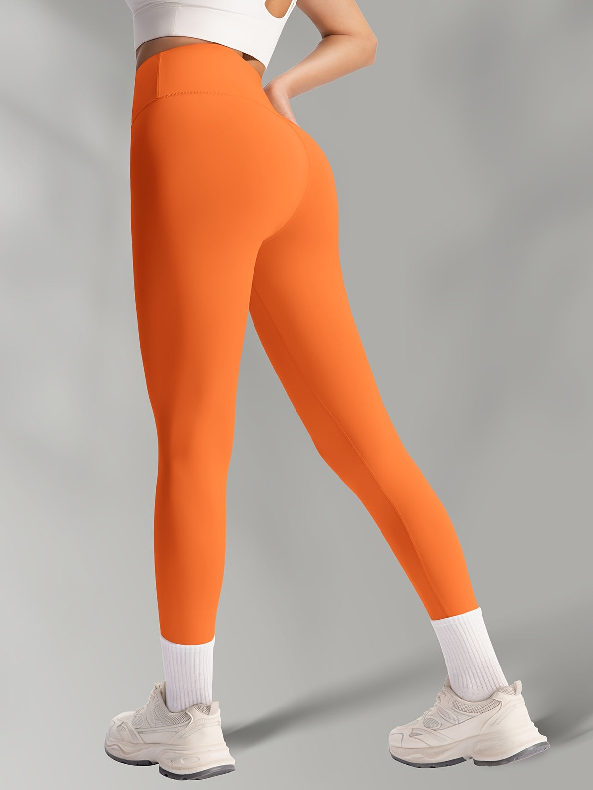 Buttery Soft High Waist Leggings - Orange