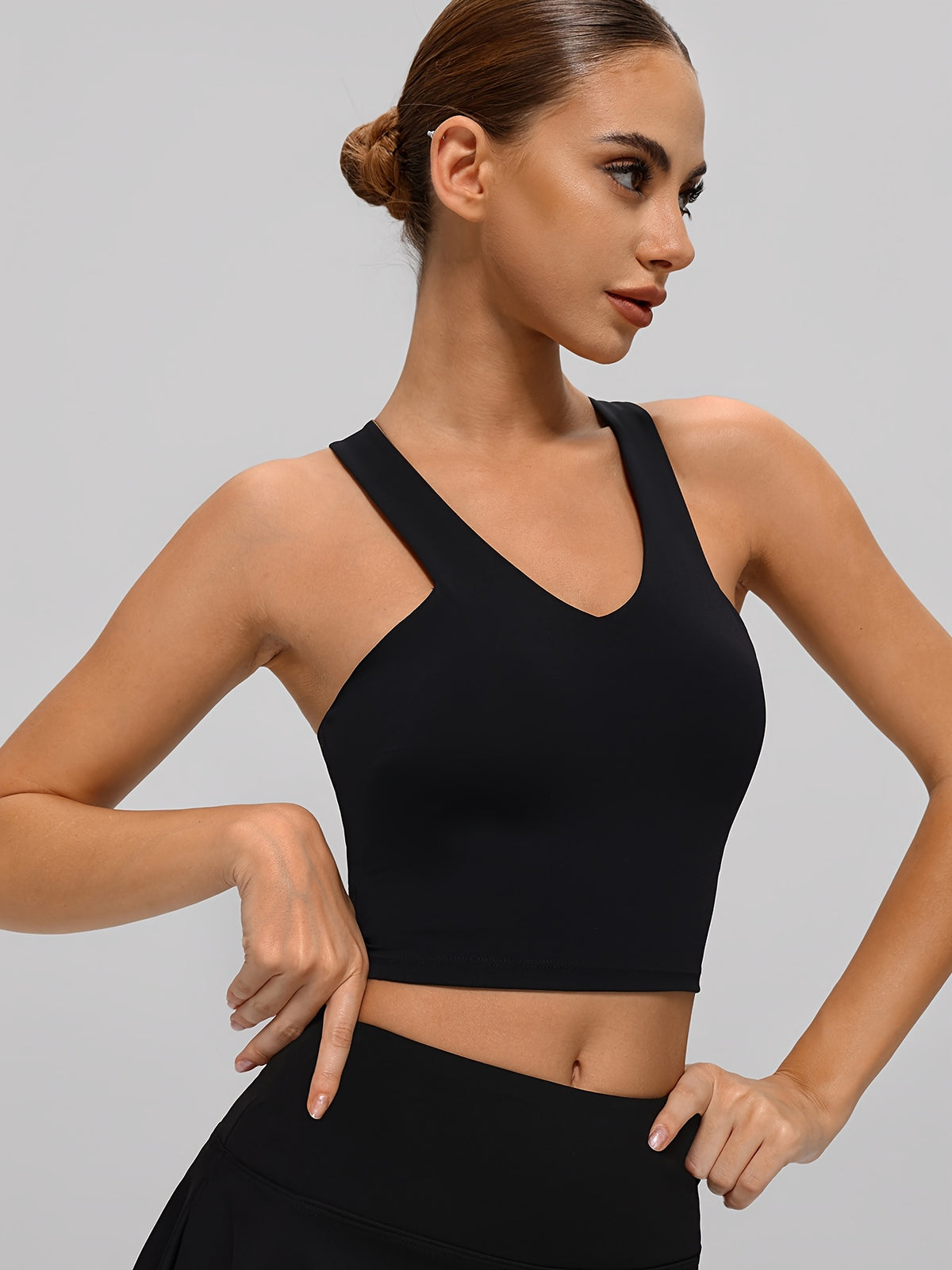 Camisole Sports Tank - Black