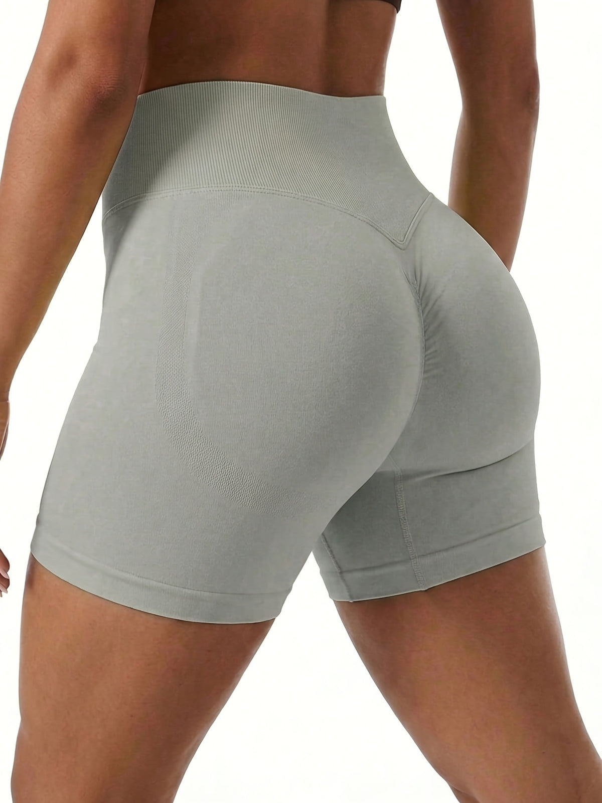 Scrunch Butt Sculpt Shorts - Light Grey