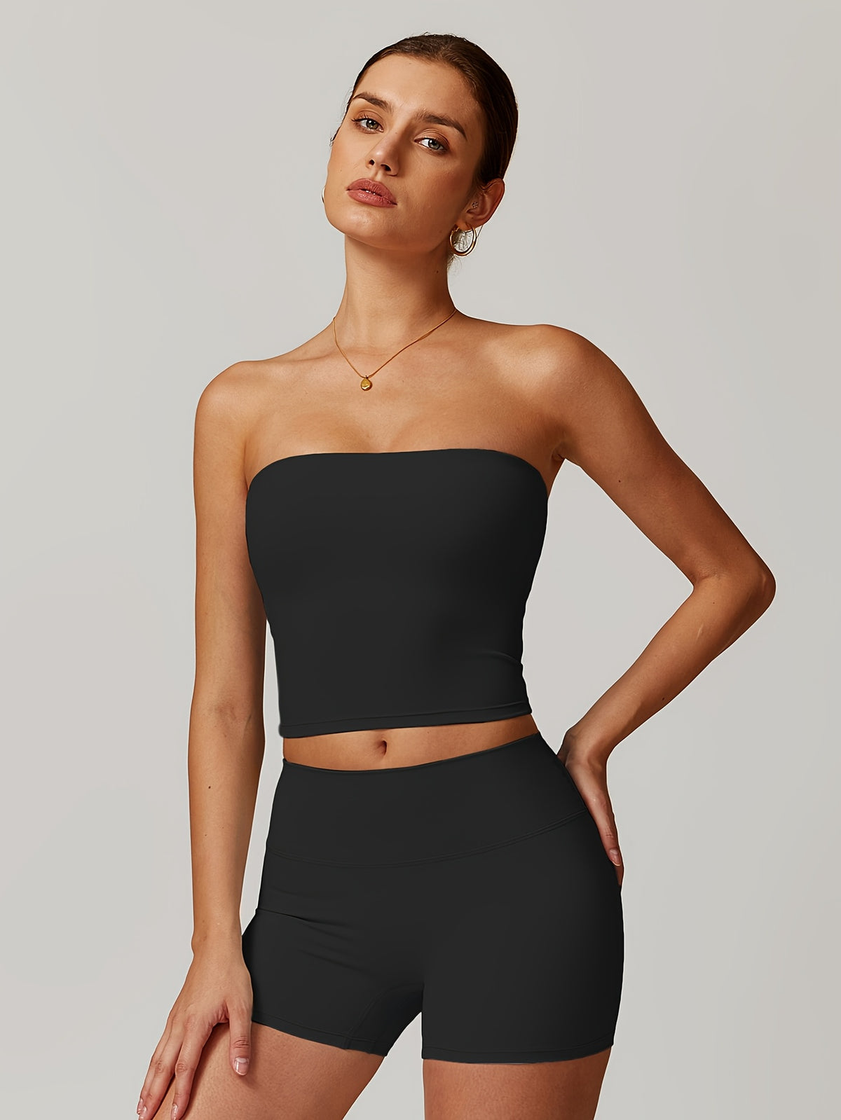 High Stretch Vest Set - Black