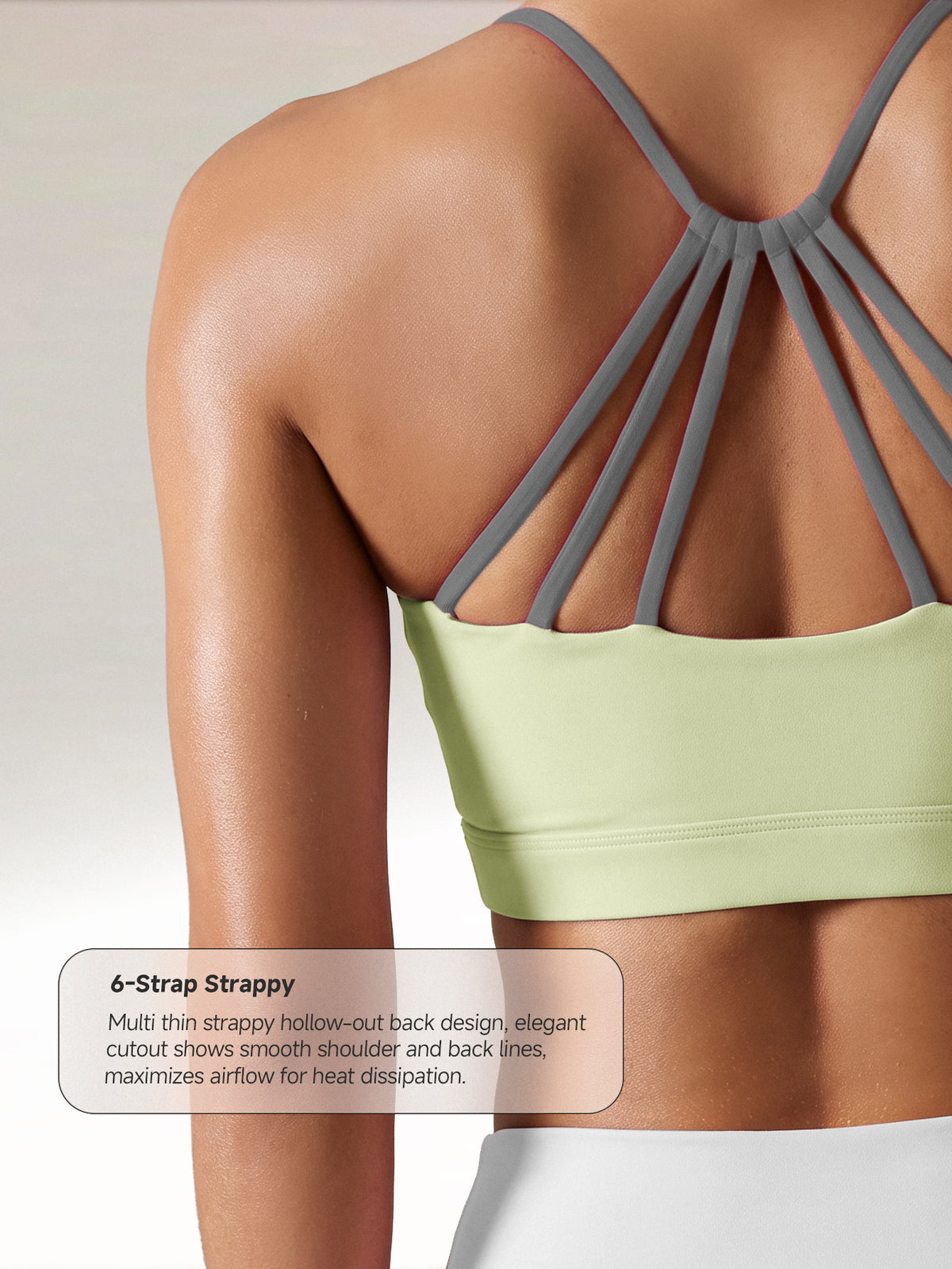 Strappy Back Crop Tank - Matcha