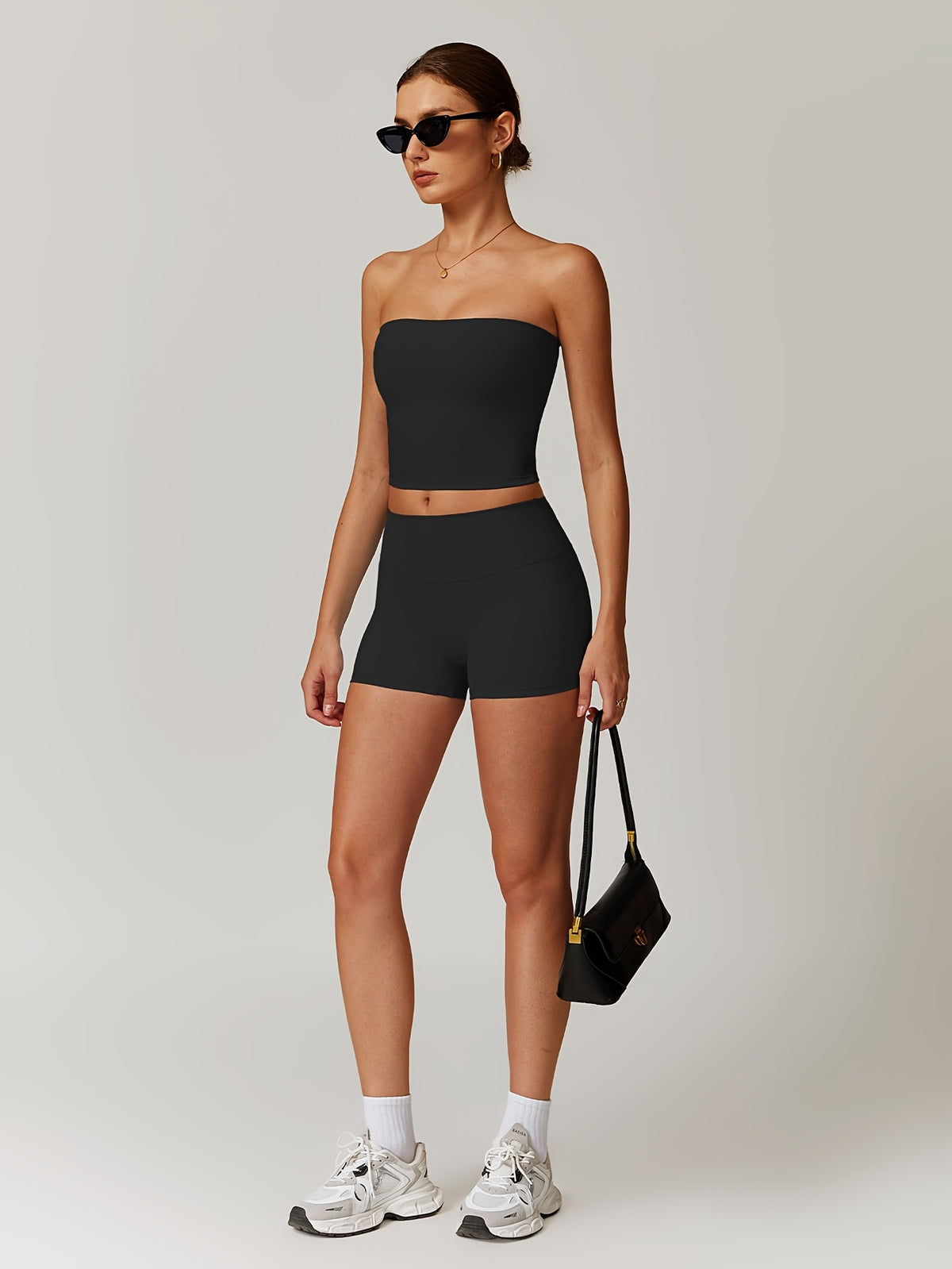 High Stretch Vest Set - Black