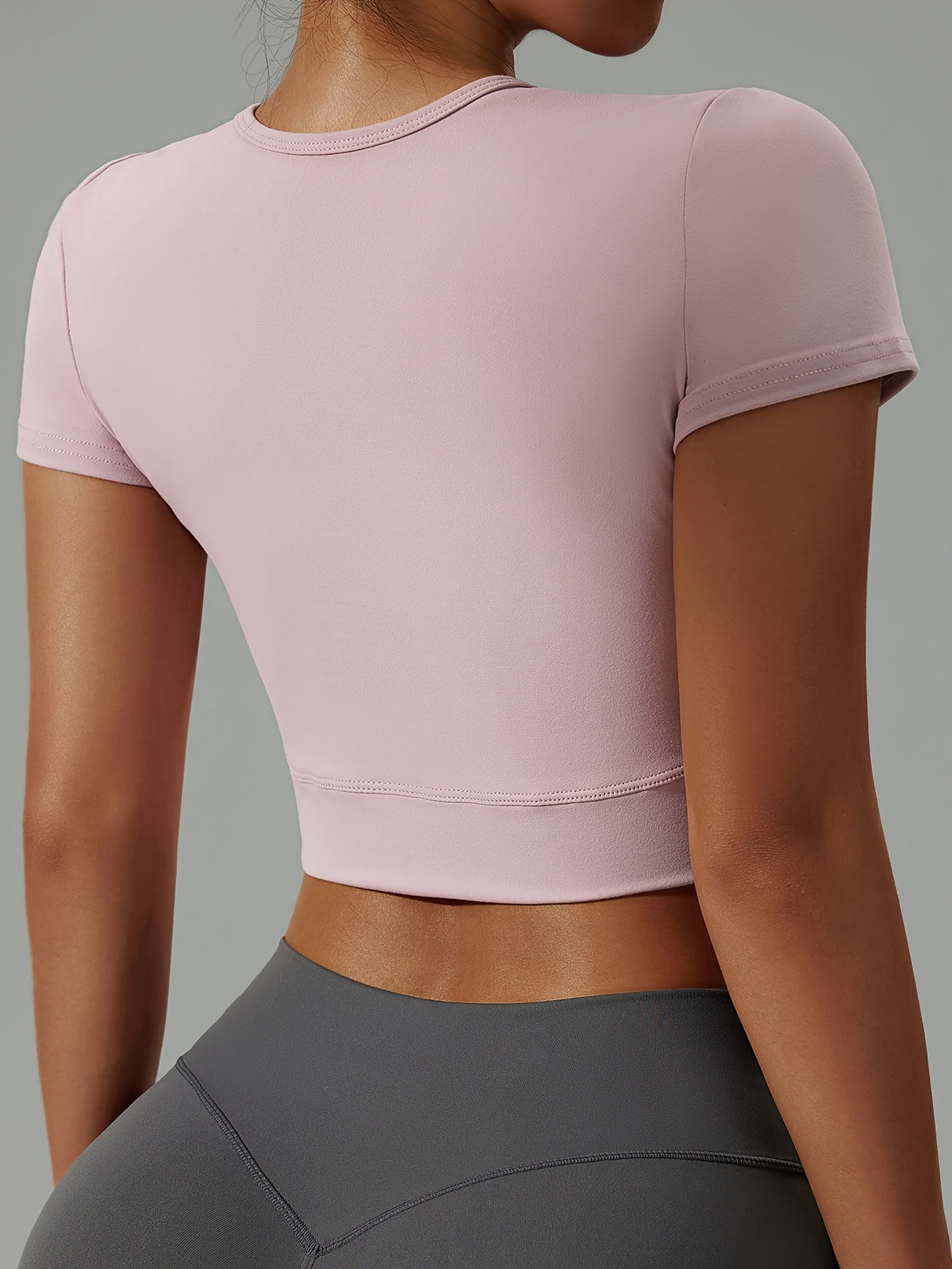 Crossover Hem Cropped Tee