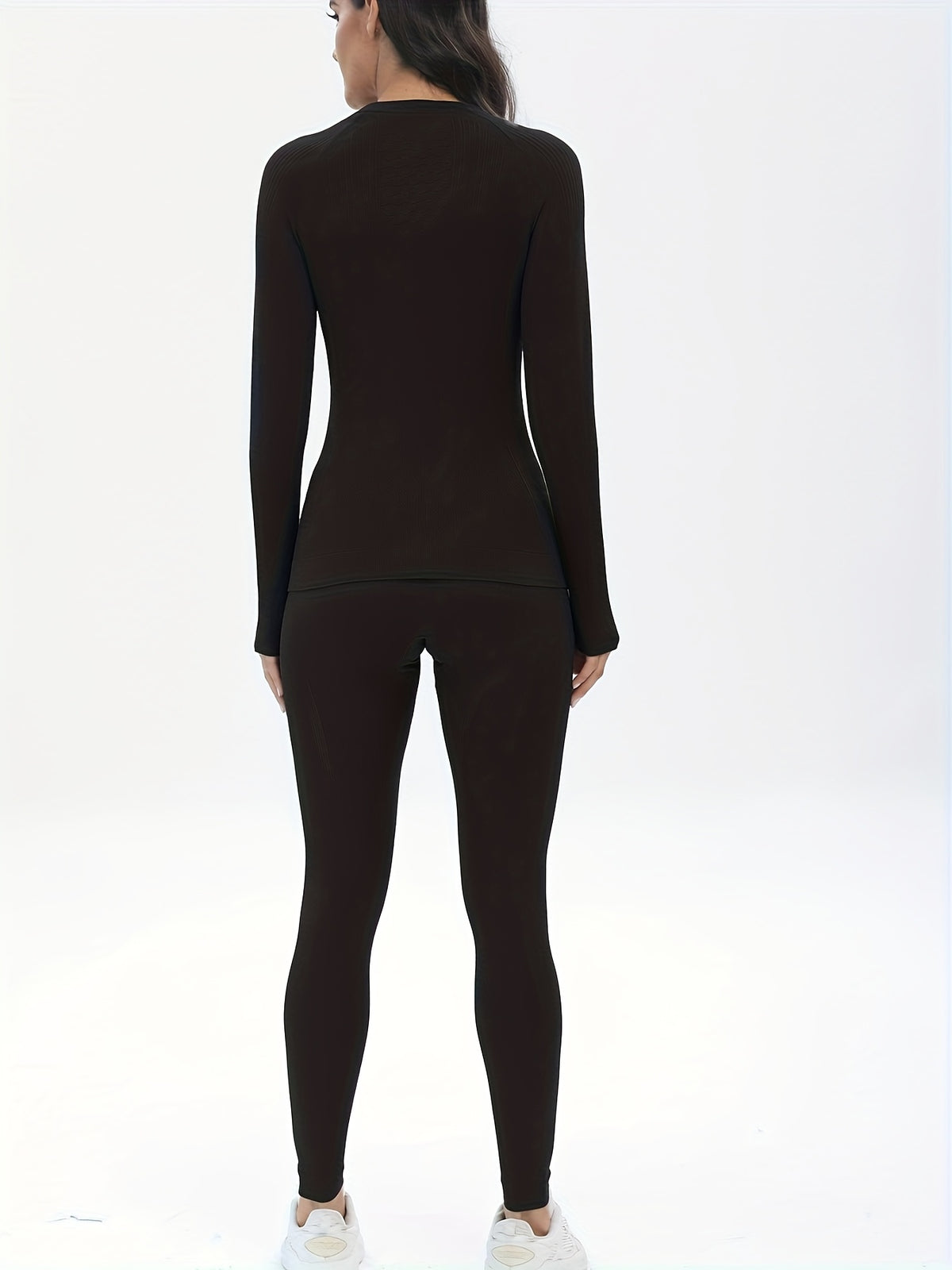 Winter Ski Thermal Base Layer Set - Black