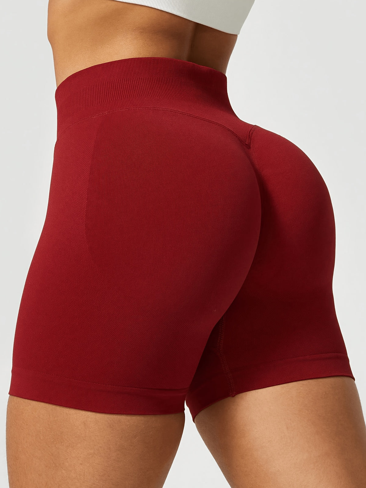 2 Pack Ribbed Shorts & Leggings - Red