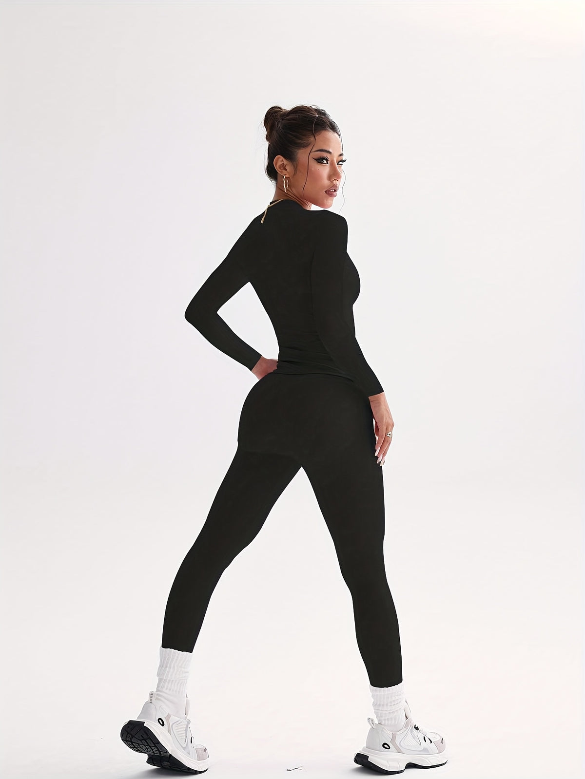 Fitted Compression Butt Lift Set - Black