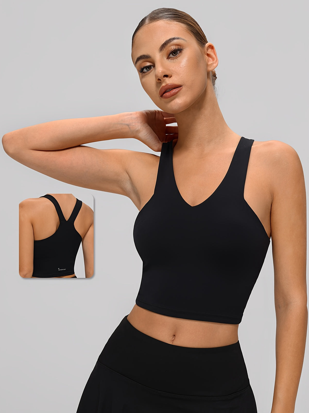 Camisole Sports Tank - Black