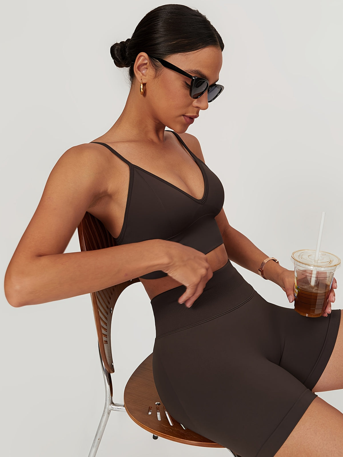 Seamless Cami Set - Dark Brown