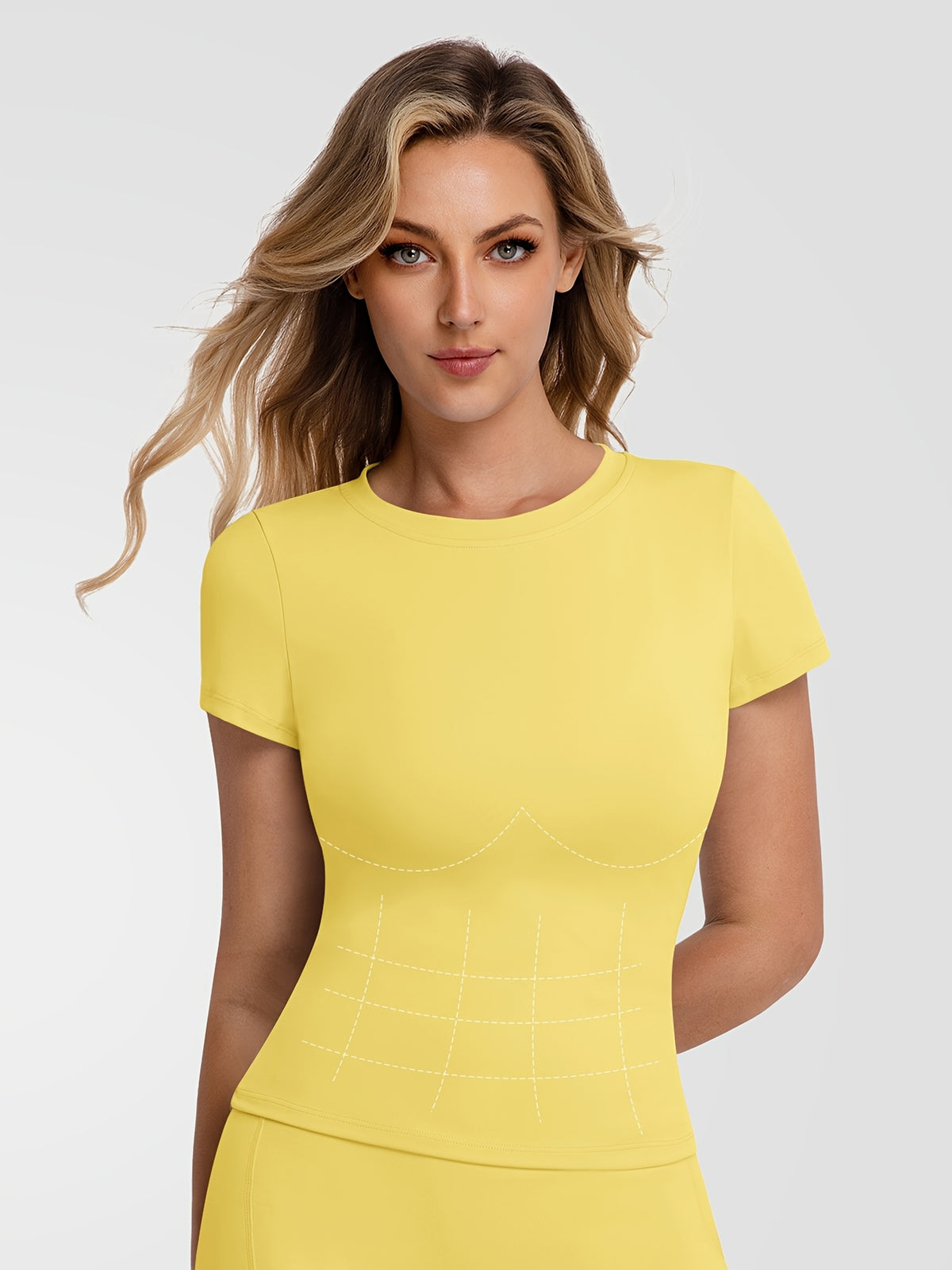 Soft Stretch Fitted Tee - Yellow