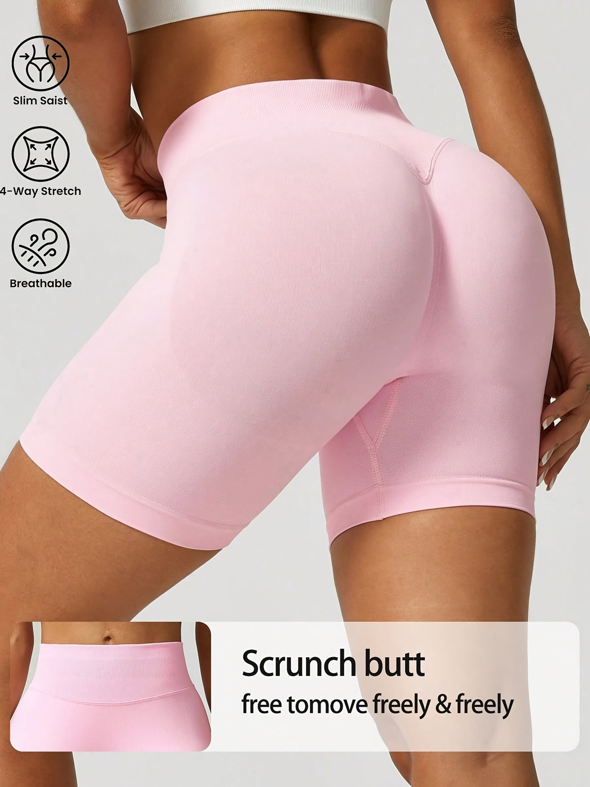 Scrunch Butt Sculpt Shorts - Pink