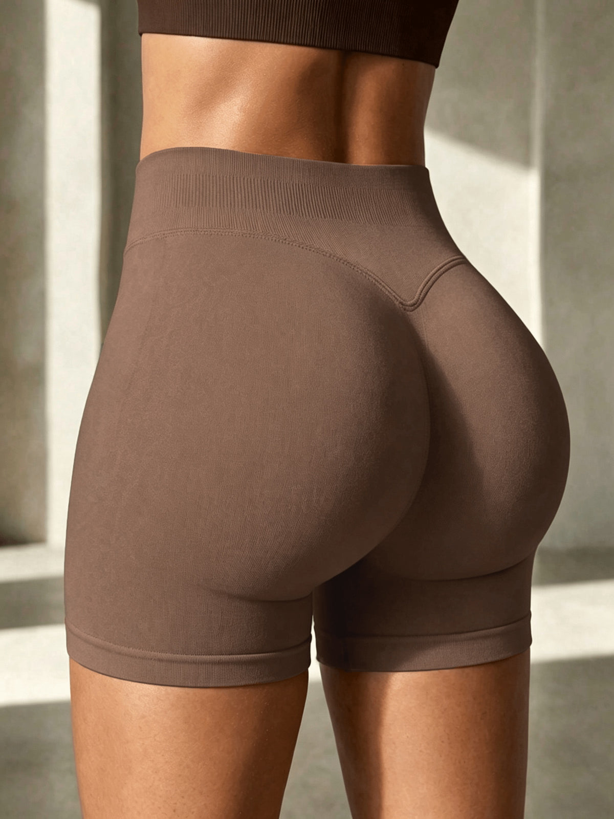 Scrunch Butt Sculpt Shorts - Coffee