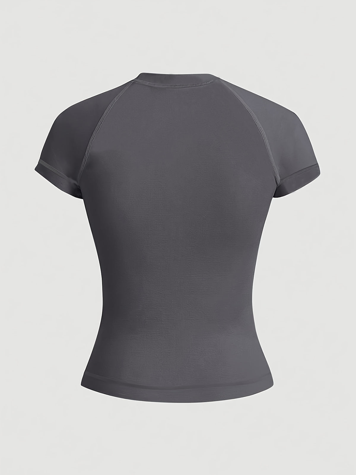 3 Pack Solid Fitted Athletic Tees - Black, Dark Gray & Light Gray